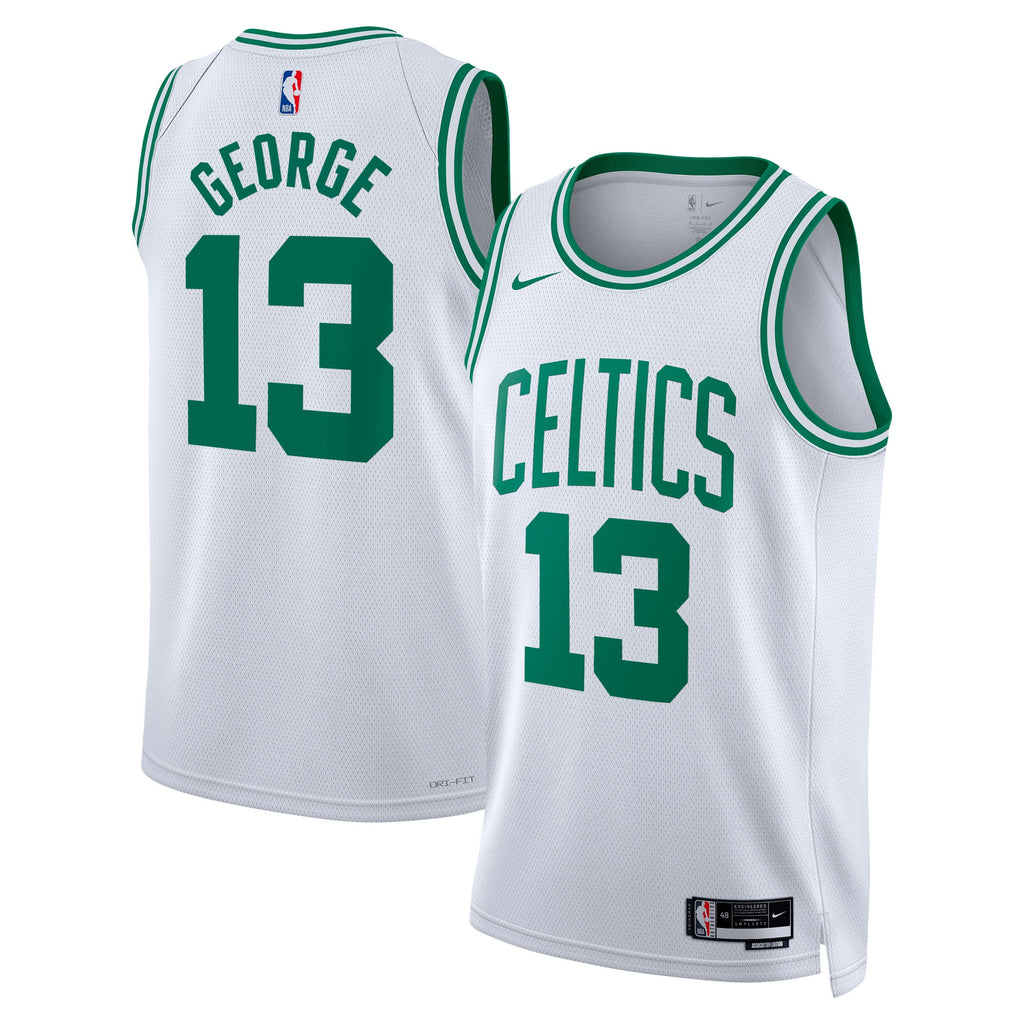 Boston Celtics Nike Association Edition Swingman Jersey - White - Paul George - Unisex NBA Team Jersey Basketball Fan Apparel