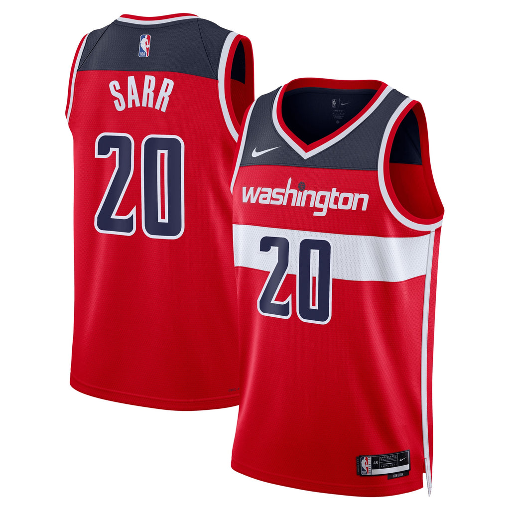 Washington Wizards Nike Icon Swingman Jersey - Red - Alexandre Sarr - Unisex NBA Team Jersey Basketball Fan Apparel