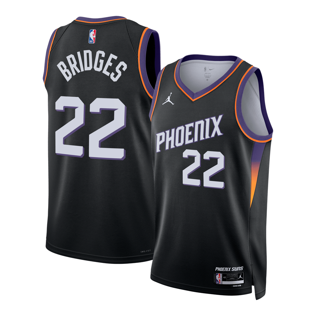 Phoenix Suns Jordan Brand Statement Edition Jersey - Black - Miles Bridges - Unisex NBA Team Jersey Basketball Fan Apparel