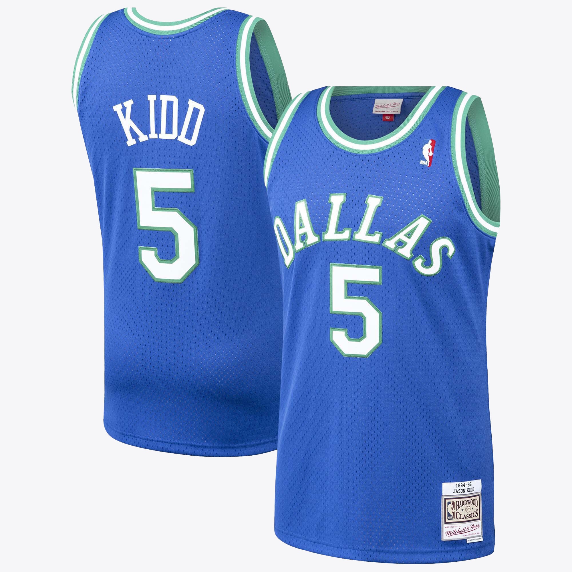 Dallas Mavericks Mitchell & Ness Hardwood Classics Road Jersey - Jason Kidd - Men's NBA Team Jersey Basketball Fan Apparel
