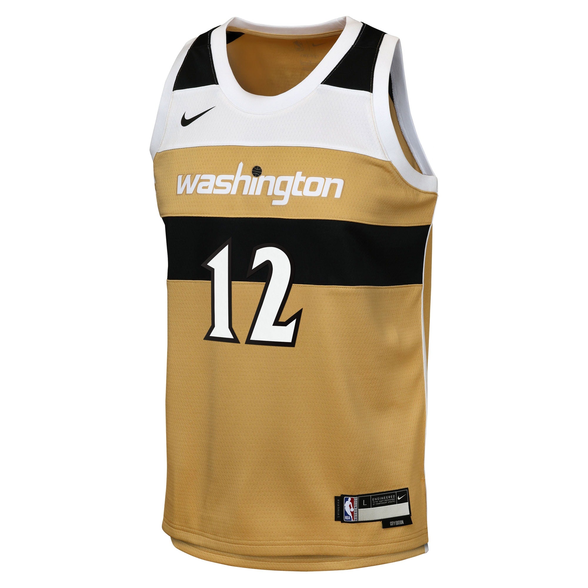 Washington Wizards Nike 2025/26 City Edition Swingman Jersey - Tan - Tre Johnson III - Youth NBA Team Jersey Basketball Fan Apparel
