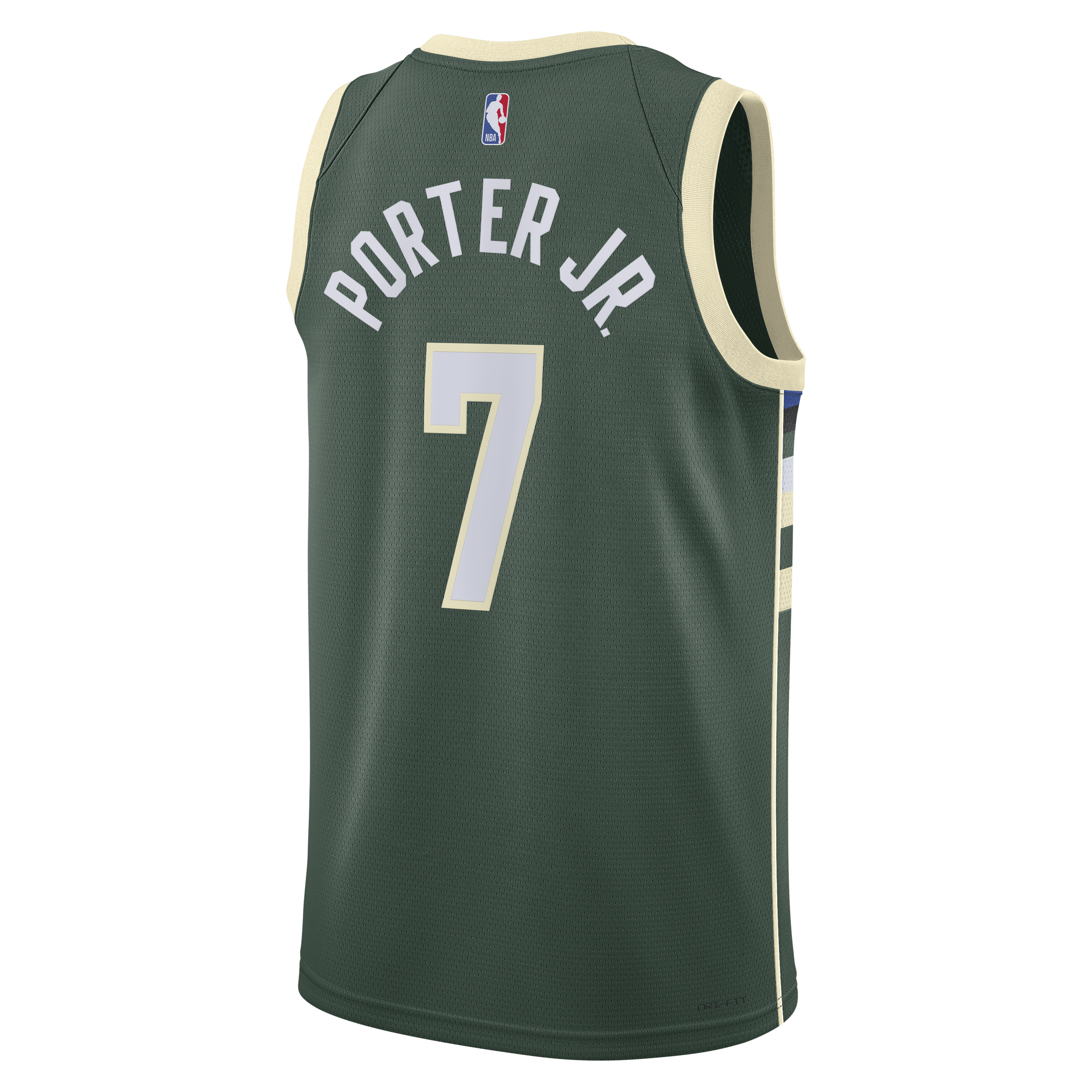 Milwaukee Bucks Nike Icon Edition Swingman Jersey - Hunter Green - Kevin Porter Jr. - Unisex NBA Team Jersey Basketball Fan Apparel