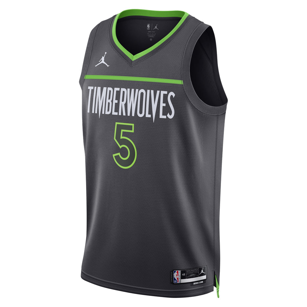 Minnesota Timberwolves Jordan Statement Edition Swingman Jersey - Gray - Anthony Edwards - Unisex NBA Team Jersey Basketball Fan Apparel