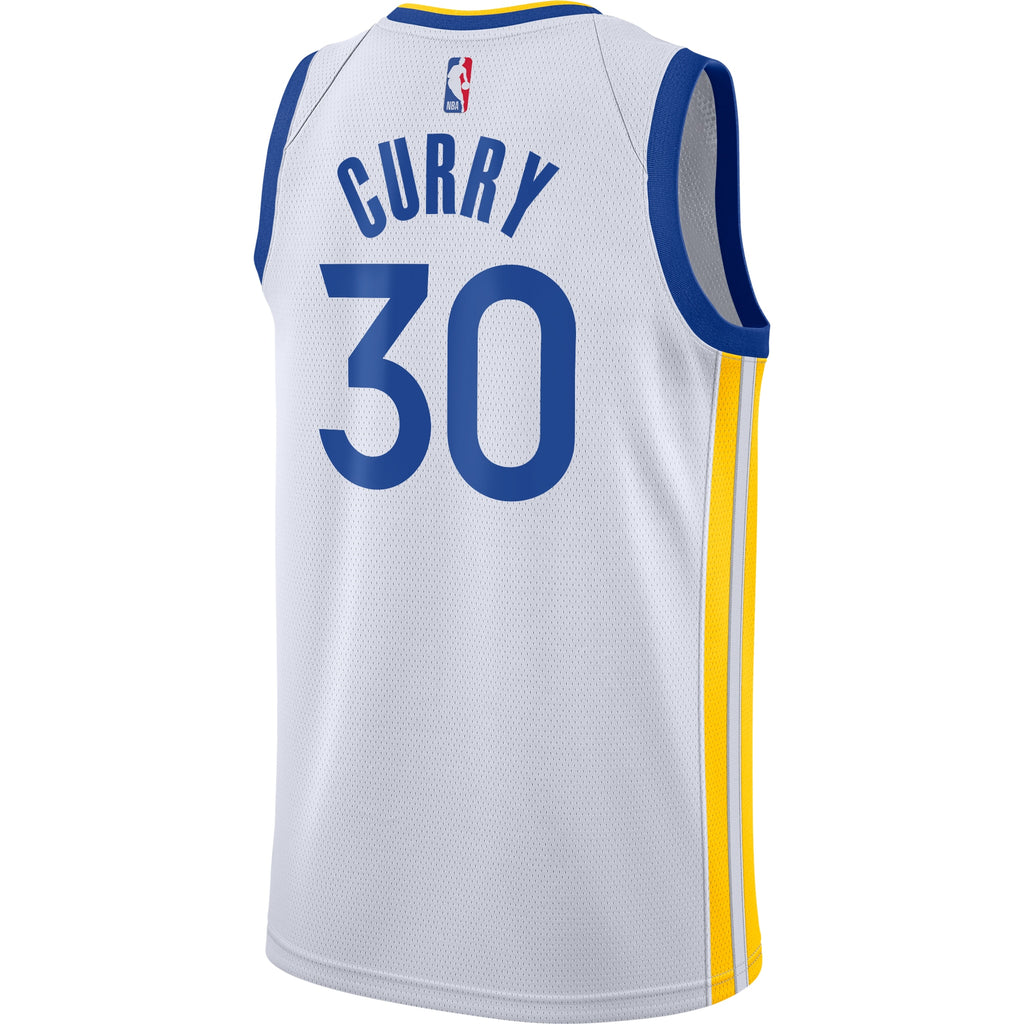 Golden State Warriors Nike Association Edition Swingman Jersey - White - Stephen Curry - Youth NBA Team Jersey Basketball Fan Apparel