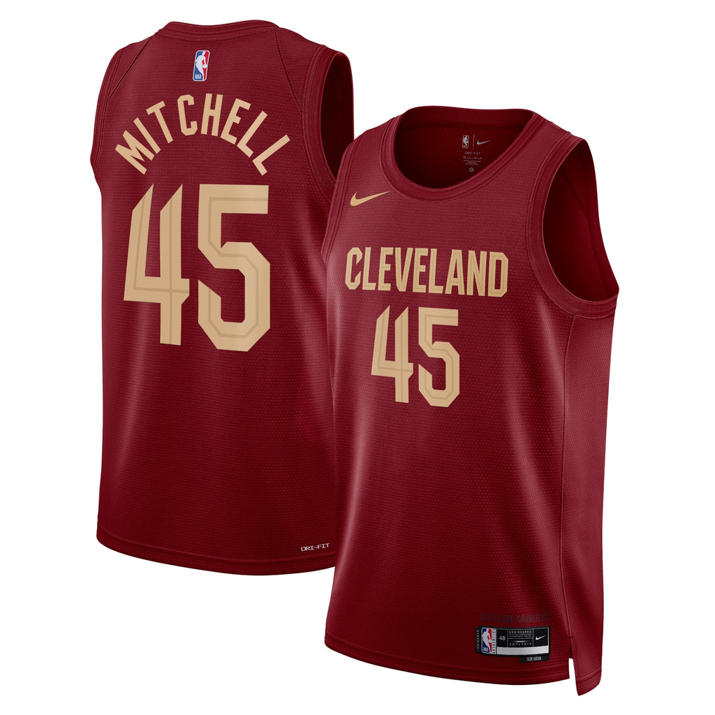 Cleveland Cavaliers Nike Icon Edition Swingman Jersey - Maroon - Donovan Mitchell - Unisex NBA Team Jersey Basketball Fan Apparel