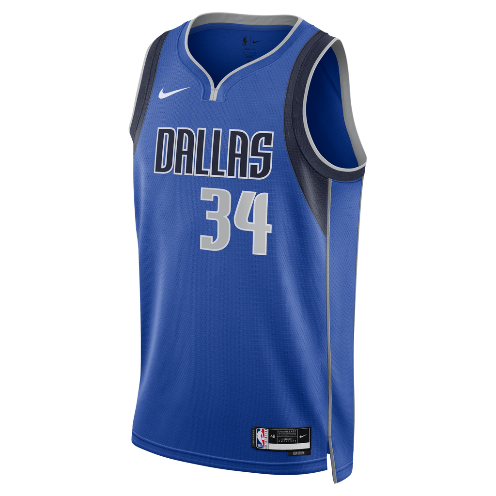 Dallas Mavericks Nike Icon Edition Swingman Jersey - Blue - Santi Aldama - Unisex NBA Team Jersey Basketball Fan Apparel