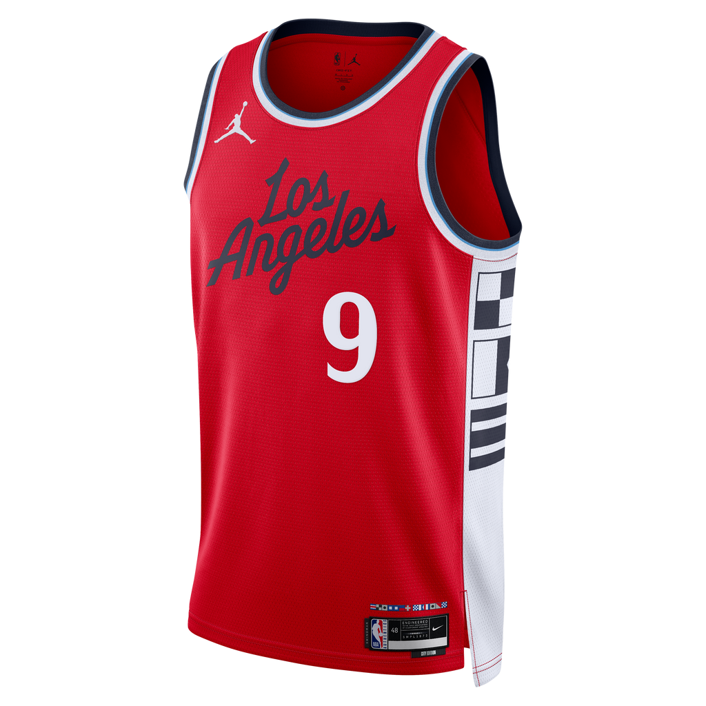 LA Clippers Jordan Brand Statement Edition Swingman Jersey - Red - Bennedict Mathurin - Men's NBA Team Jersey Basketball Fan Apparel