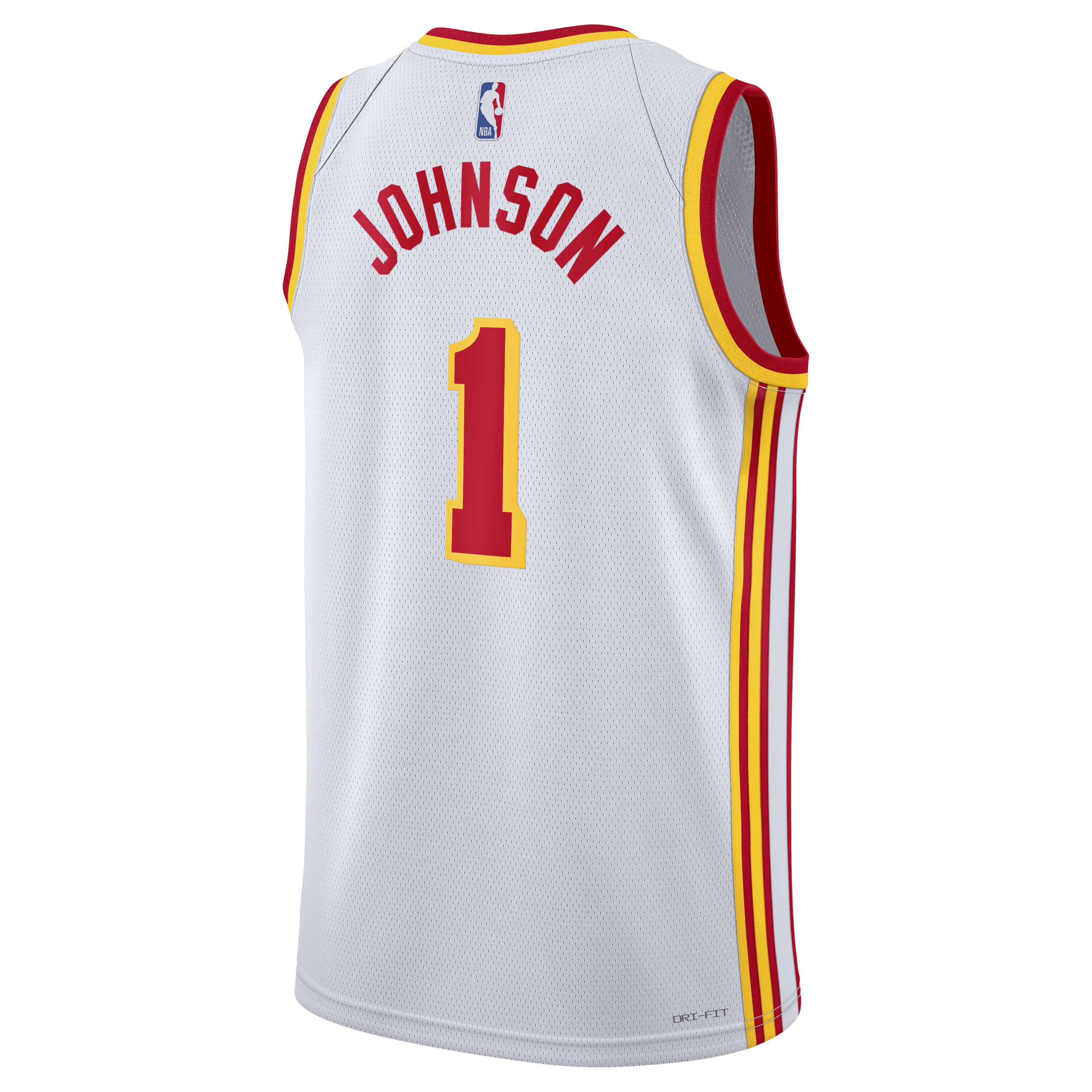 Atlanta Hawks Nike Association Edition Swingman Jersey - White - Jalen Johnson - Unisex NBA Team Jersey Basketball Fan Apparel