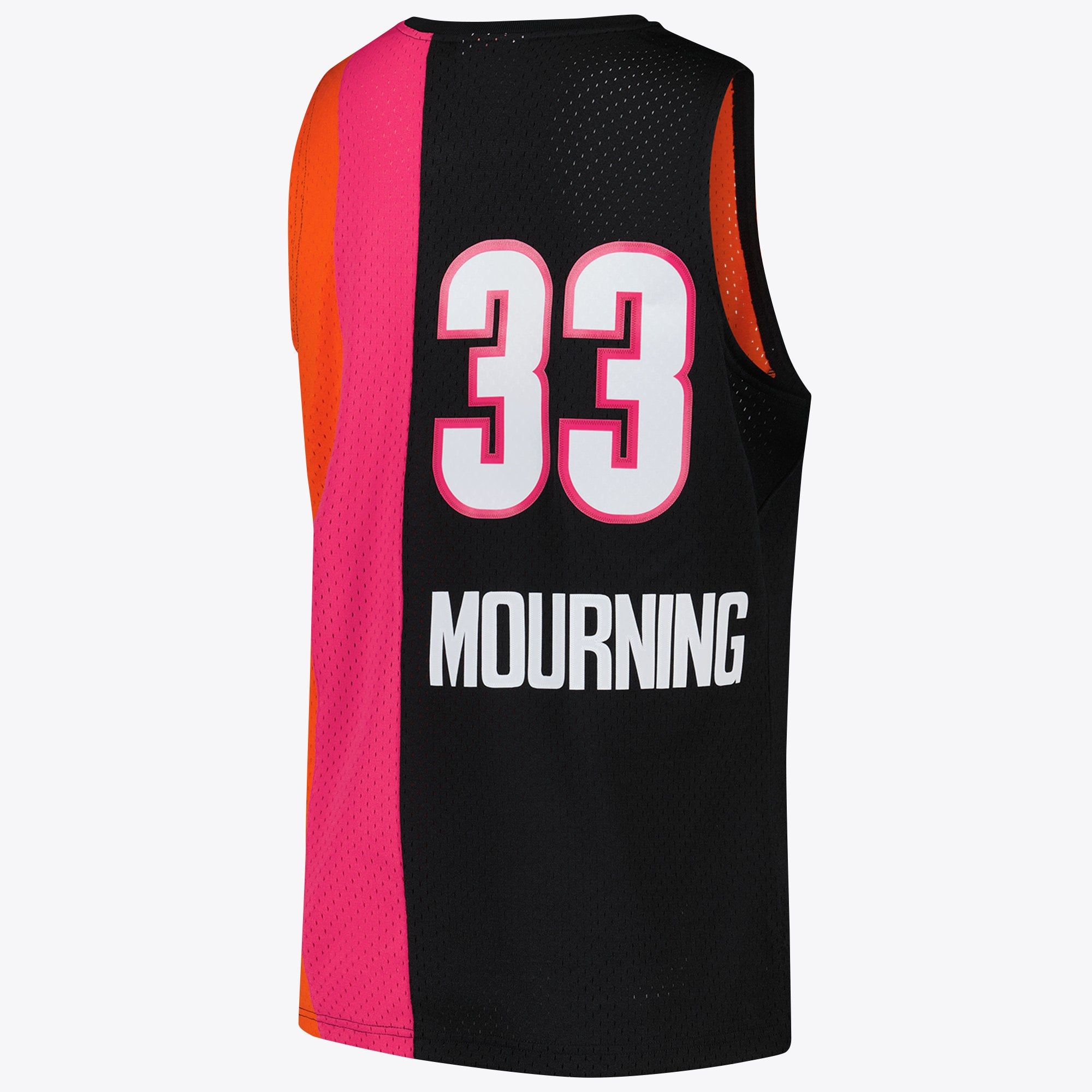 Miami Heat Mitchell & Ness NBA Alonzo Mourning Hardwood Classics Road Jersey - Men's NBA Team Jersey Basketball Fan Apparel