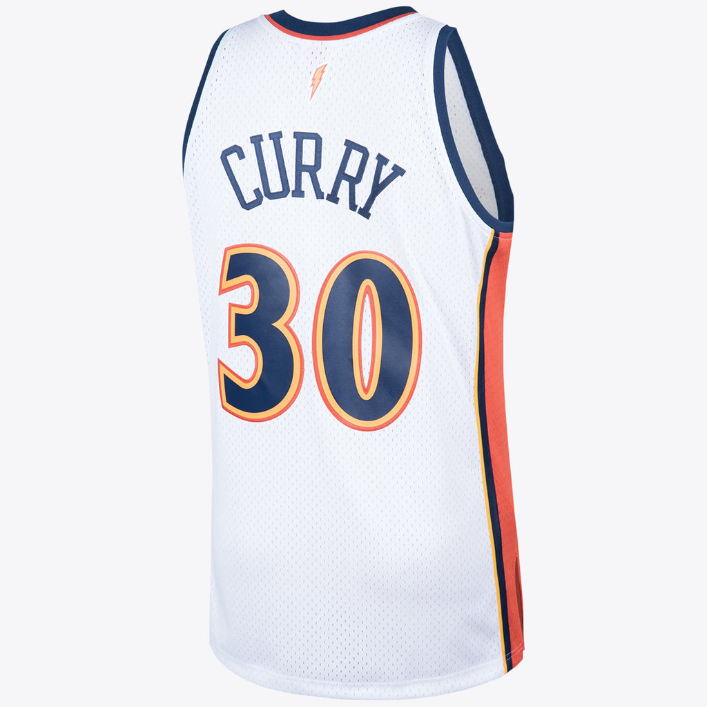 Golden State Warriors Mitchell & Ness 2009 Steph Curry Hardwood Classics Home Swingman Jersey - White - Men's NBA Team Jersey Basketball Fan Apparel