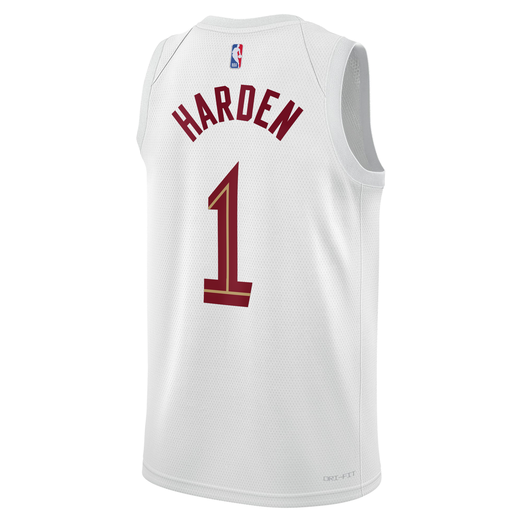 Cleveland Cavaliers Nike Association Edition Swingman Jersey - White - James Harden - Youth NBA Team Jersey Basketball Fan Apparel