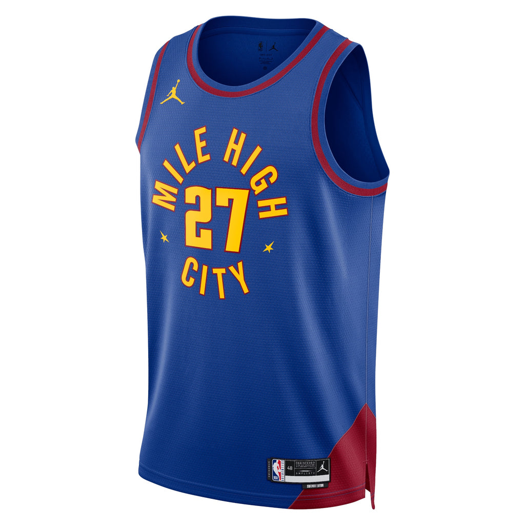 Denver Nuggets Jordan Statement Edition Swingman Jersey - Blue - Jamal Murray - Unisex NBA Team Jersey Basketball Fan Apparel