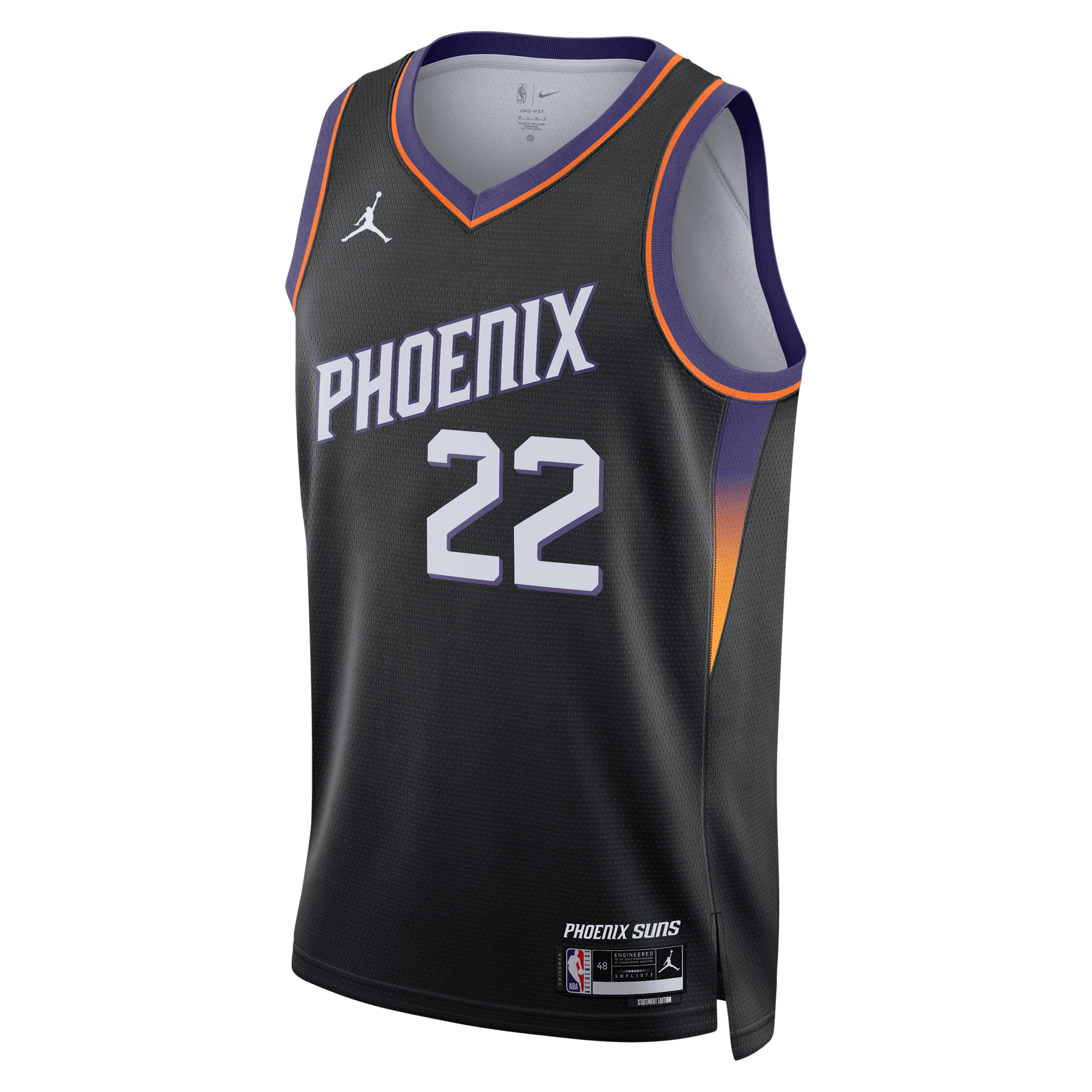 Phoenix Suns Jordan Brand Statement Edition Jersey - Black - Miles Bridges - Unisex NBA Team Jersey Basketball Fan Apparel