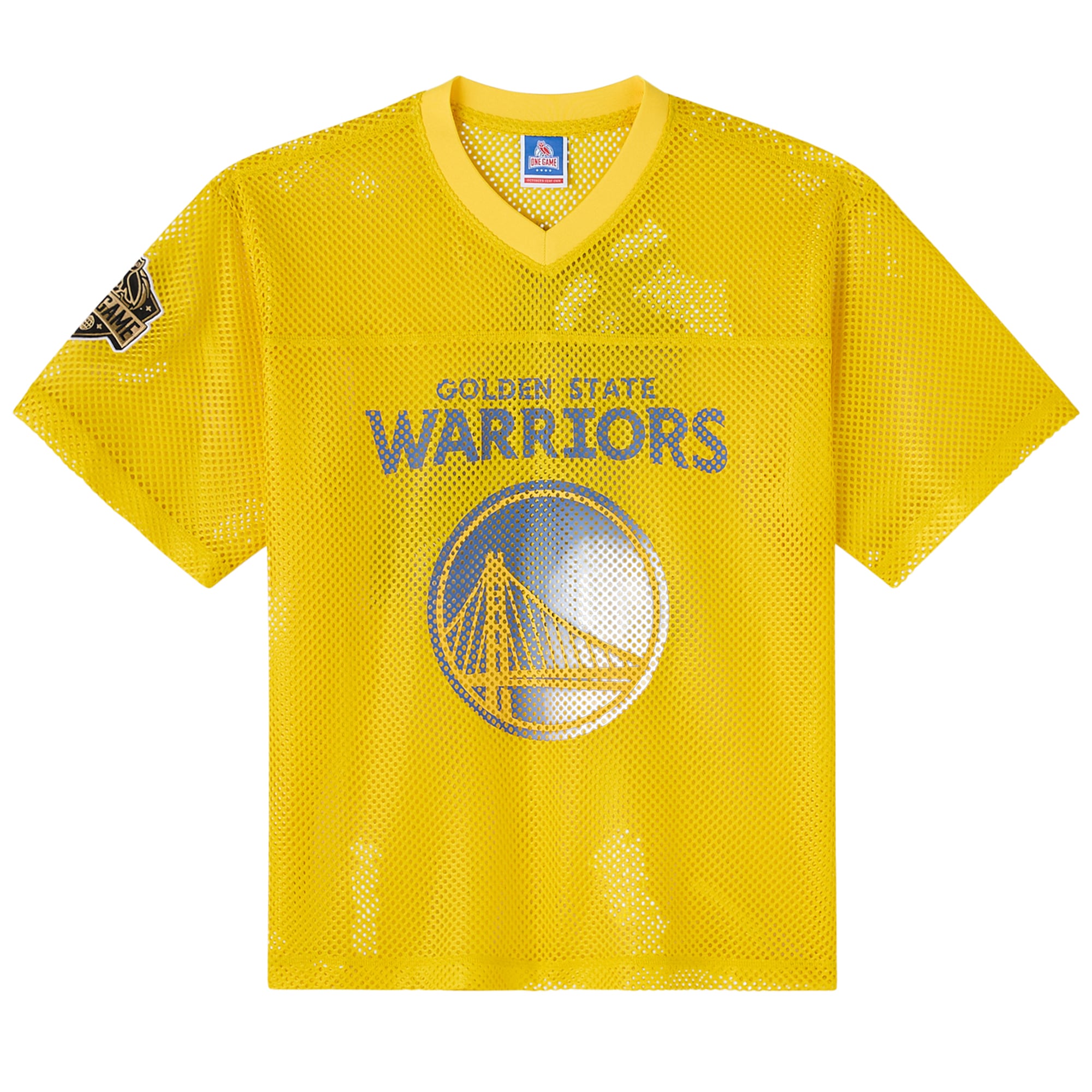 Golden State Warriors X OVO Mesh Football Jersey - Men's NBA Team Jersey Basketball Fan Apparel