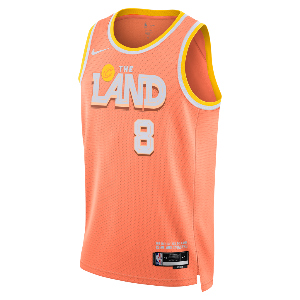 Nike Cleveland Cavaliers 2025/26 City Edition Swingman Jersey - Orange - Dennis Schröder - Unisex NBA Team Jersey Basketball Fan Apparel