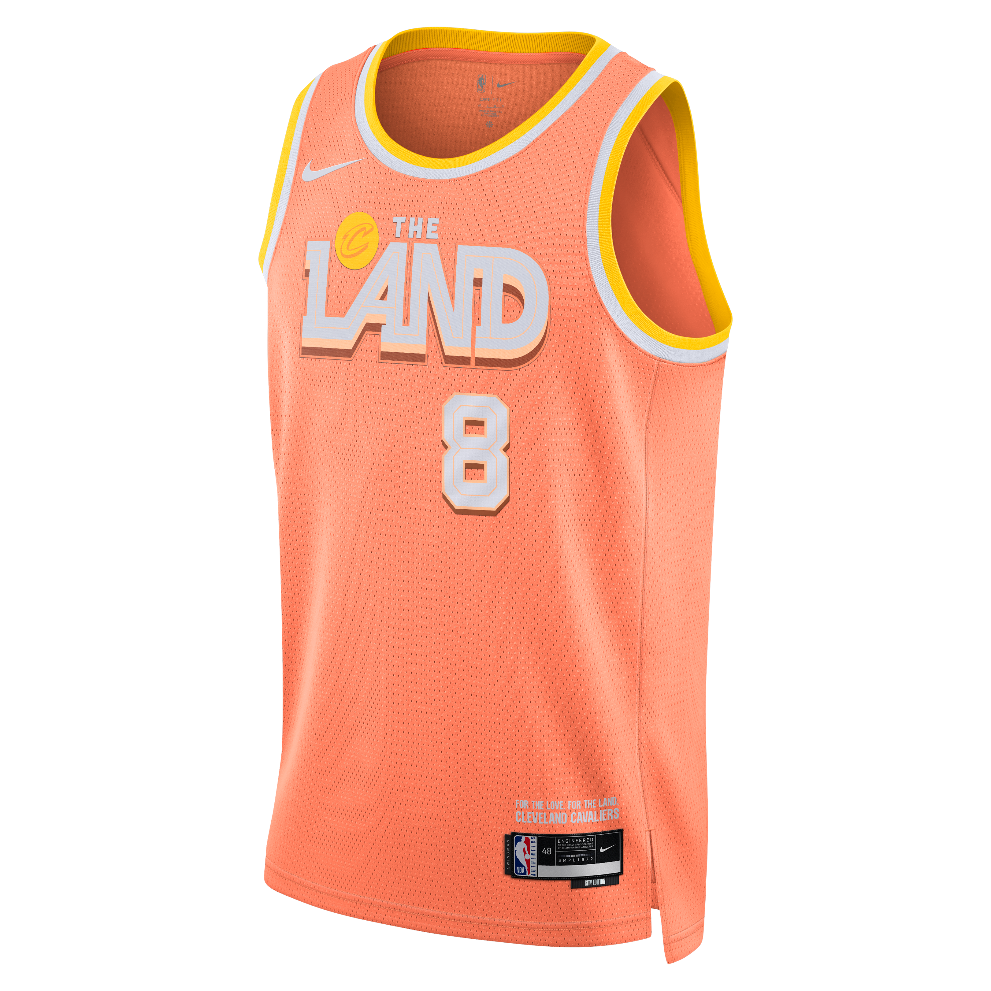 Nike Cleveland Cavaliers 2025/26 City Edition Swingman Jersey - Orange - Dennis Schröder - Unisex NBA Team Jersey Basketball Fan Apparel
