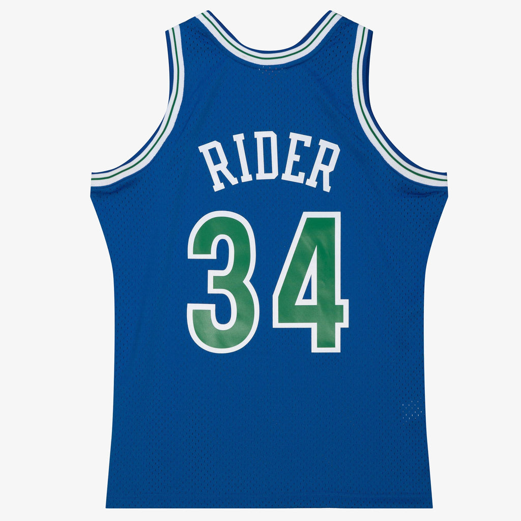 Minnesota Timberwolves Mitchell & Ness Isaiah Rider Jr 1993 Dark Authentic Jersey - Midnight Blue NBA Team Jersey Basketball Fan Apparel