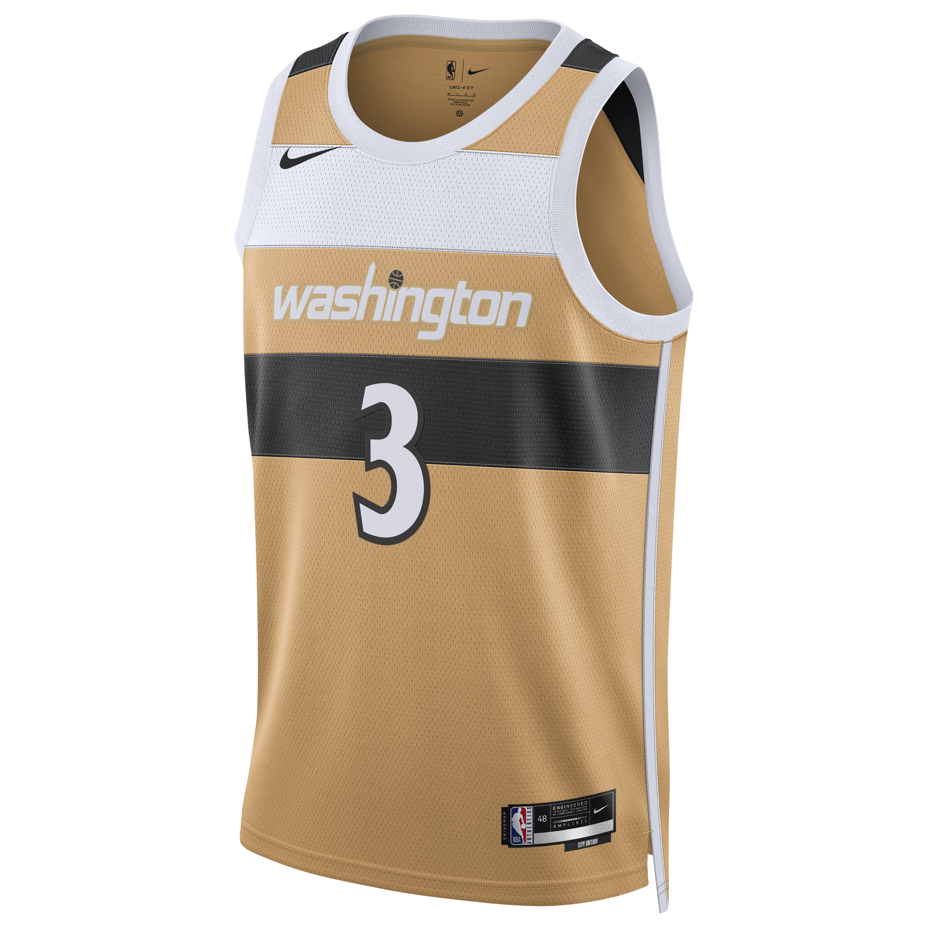 Washington Wizards 2025/26 Nike City Edition Swingman Jersey - Tan - Trae Young - Unisex NBA Team Jersey Basketball Fan Apparel