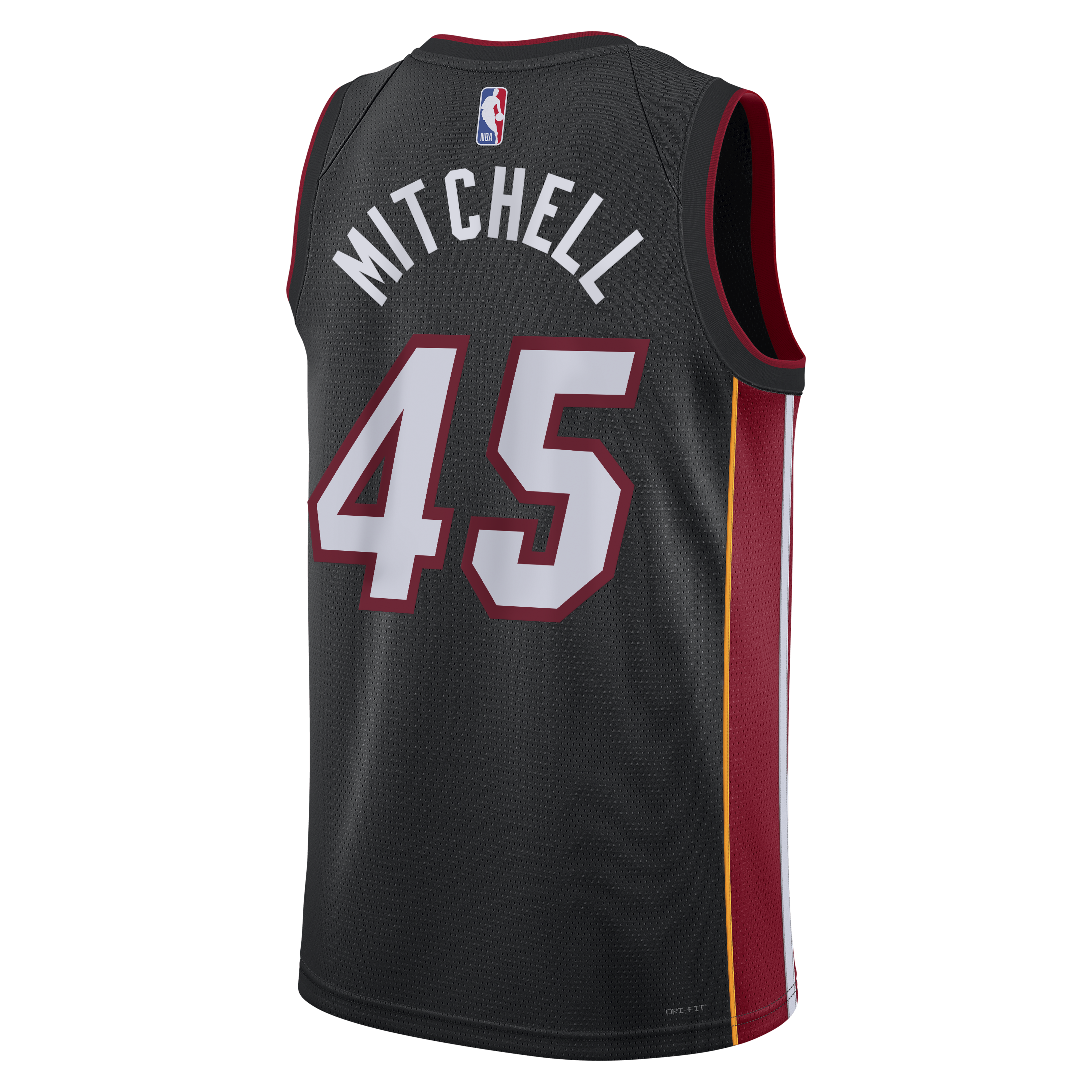 Miami Heat Nike Icon Edition Swingman Jersey - Black - Davion Mitchell - Unisex NBA Team Jersey Basketball Fan Apparel