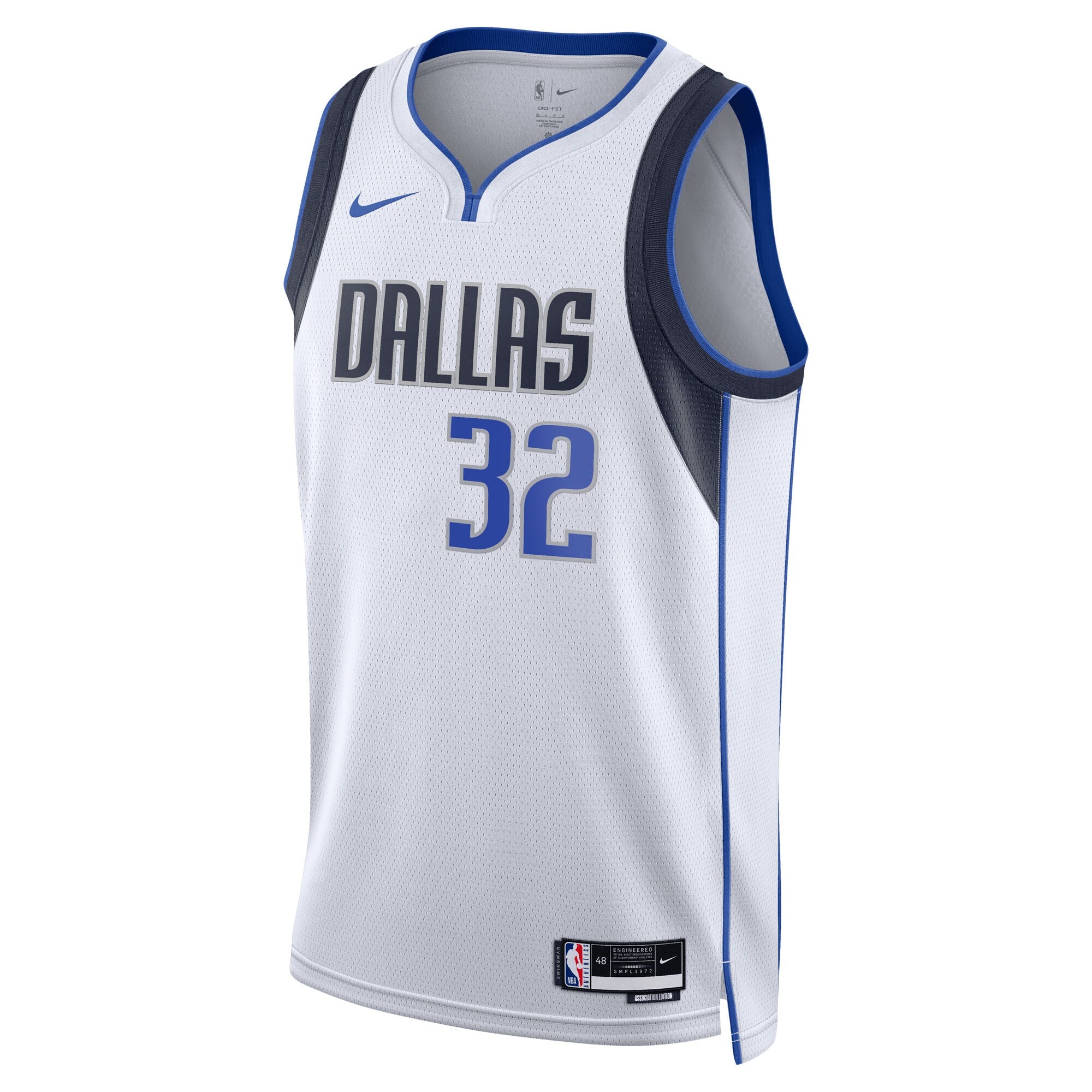 Dallas Mavericks Nike Association Edition Swingman Jersey NBA 2025 First Round Draft Pick - White - Cooper Flagg - Unisex NBA Team Jersey Basketball F