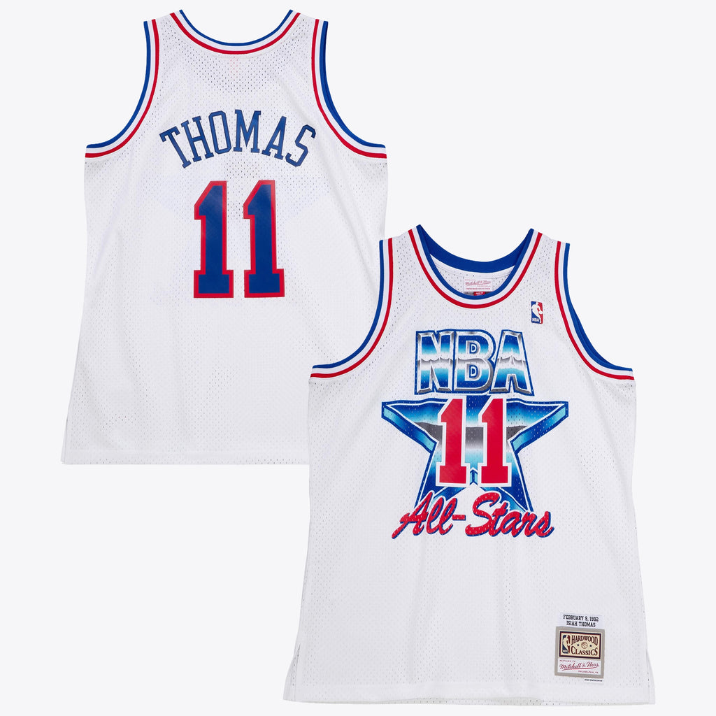 NBA Mitchell & Ness Isiah Thomas 1992 All-Star East Authentic Jersey - White NBA Team Jersey Basketball Fan Apparel