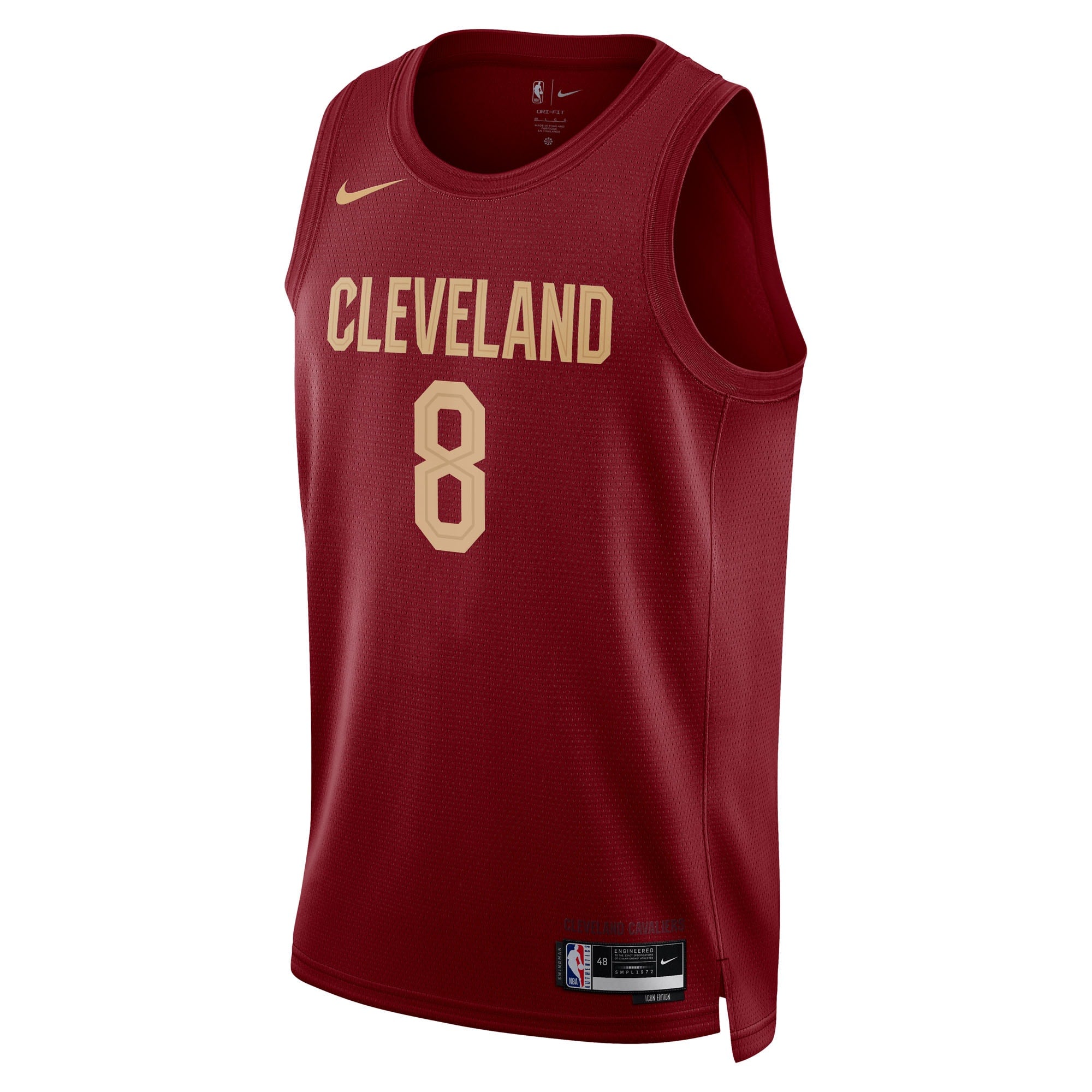 Cleveland Cavaliers Nike Icon Edition Swingman Jersey - Wine - Dennis Schröder - Unisex NBA Team Jersey Basketball Fan Apparel