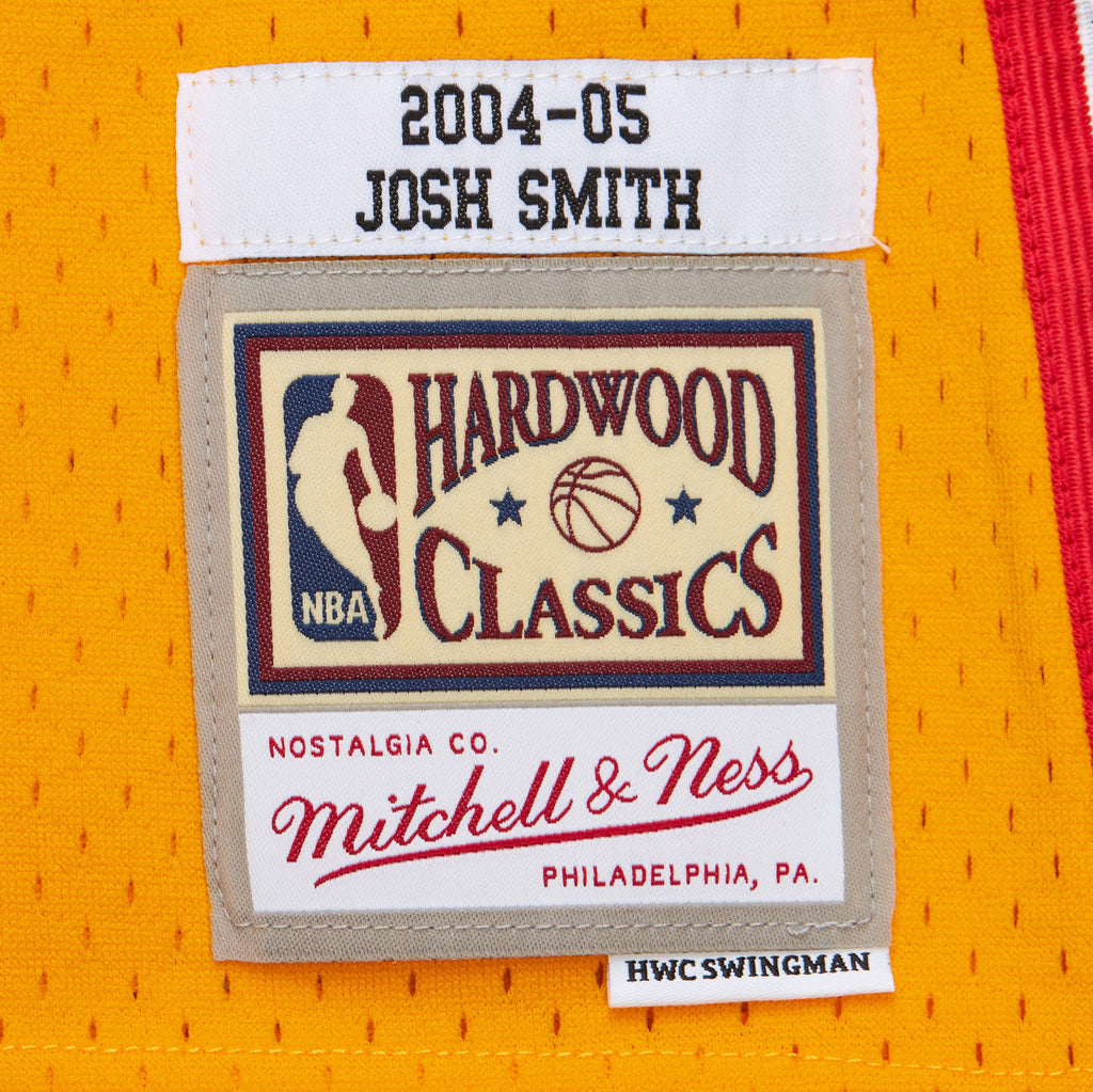 Atlanta Hawks Mitchell & Ness Josh Smith 2004 Alternate Authentic Jersey - Yellow NBA Team Jersey Basketball Fan Apparel