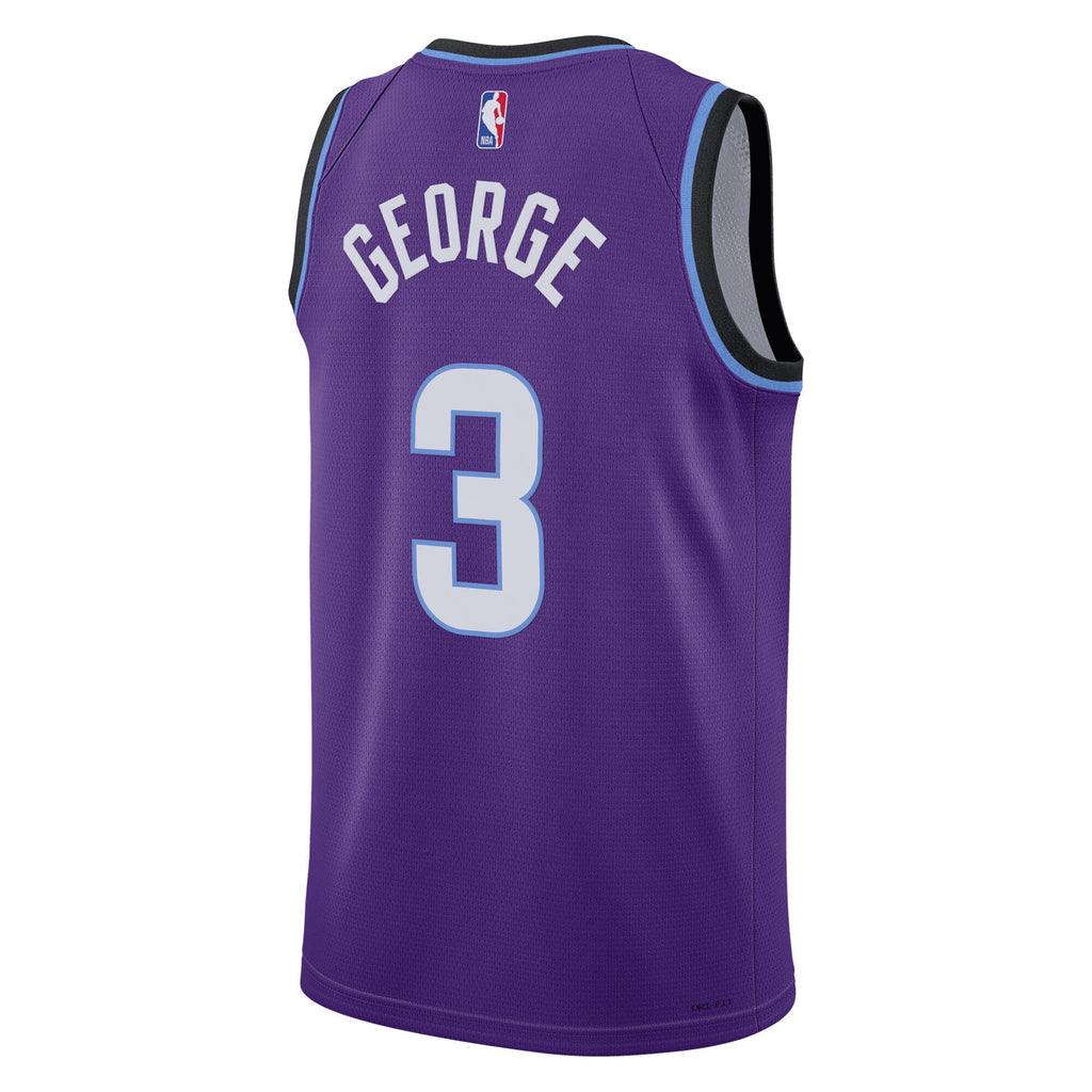 Utah Jazz Nike Replica Icon Edition Swingman Jersey - Purple - Keyonte George - Youth NBA Team Jersey Basketball Fan Apparel