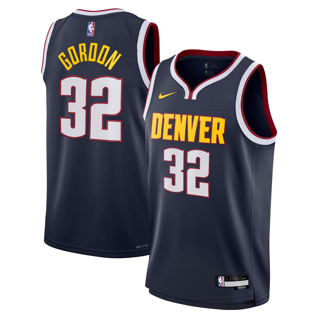 Denver Nuggets Nike Icon Swingman Jersey - Navy - Aaron Gordon - Youth NBA Team Jersey Basketball Fan Apparel