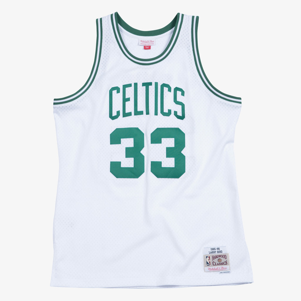 Boston Celtics Mitchell & Ness Swingman Jersey Home Larry Bird 1985-86 NBA Team Jersey Basketball Fan Apparel