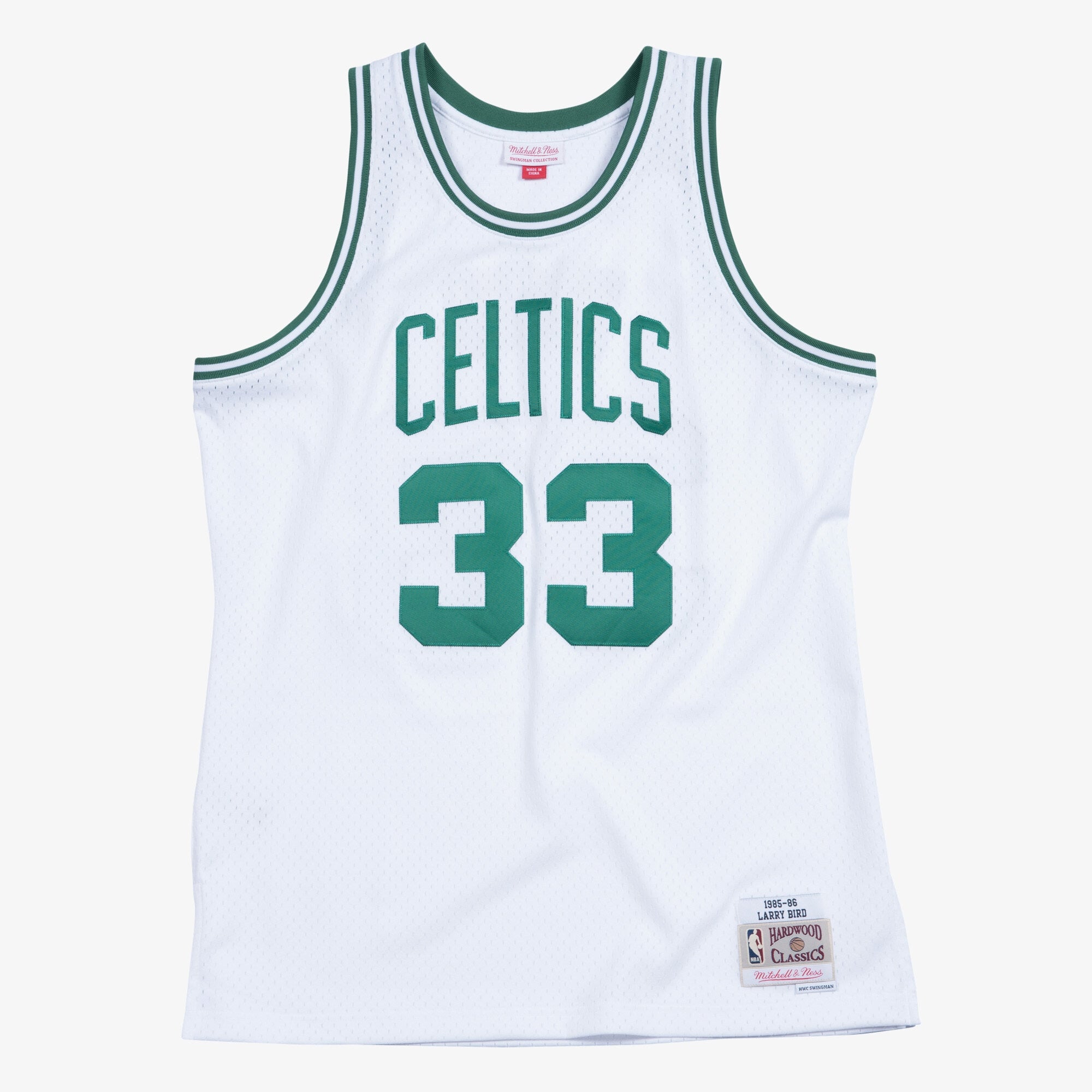 Boston Celtics Mitchell & Ness Swingman Jersey Home Larry Bird 1985-86 NBA Team Jersey Basketball Fan Apparel