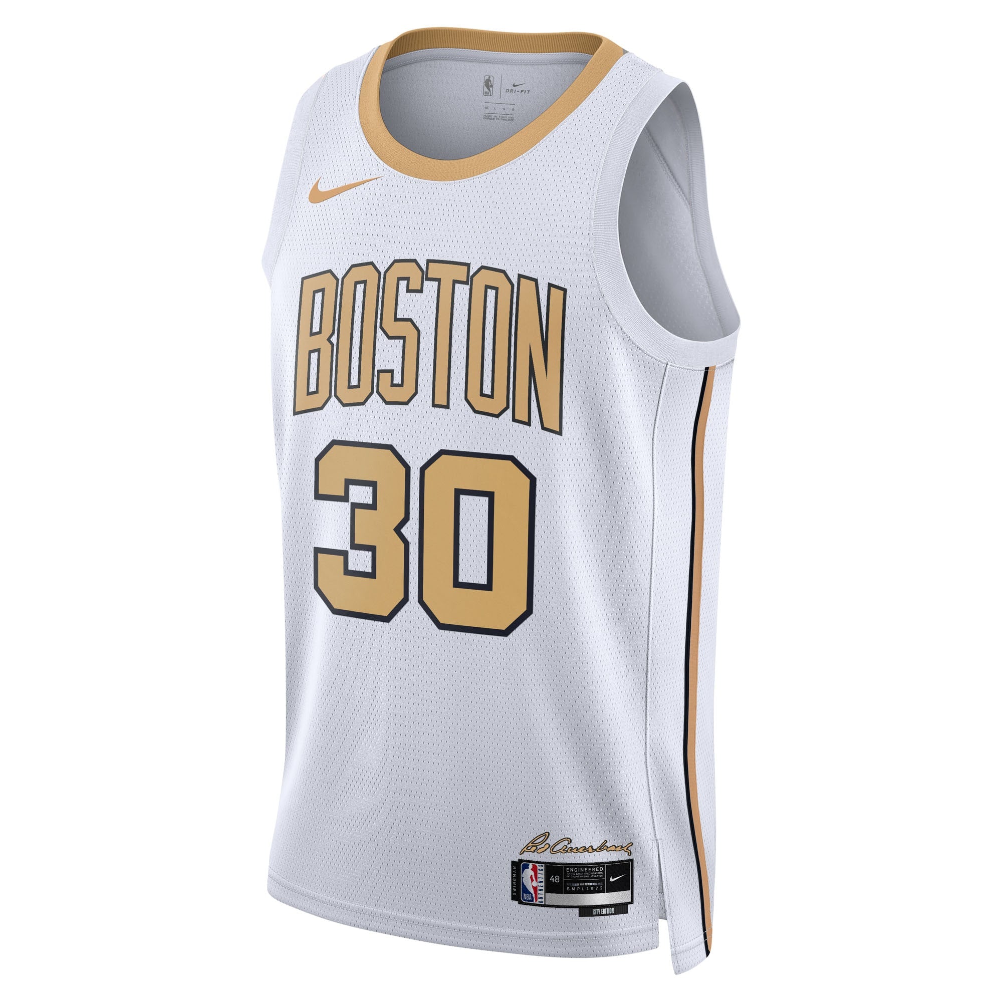 Boston Celtics Nike 2025/26 City Edition Swingman Jersey - White - Sam Hauser - Unisex NBA Team Jersey Basketball Fan Apparel