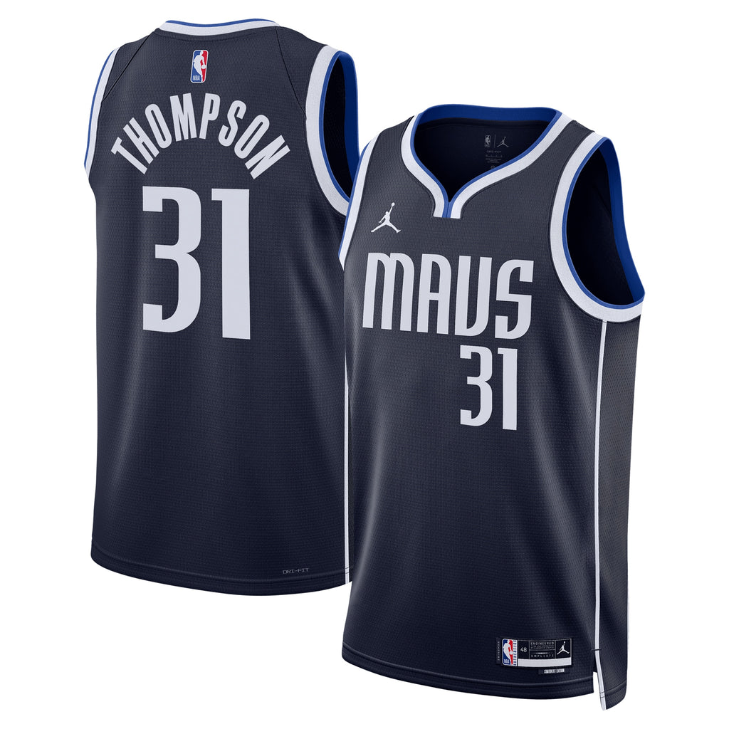 Dallas Mavericks Jordan Brand Statement Edition Swingman Jersey - Navy - Klay Thompson - Unisex NBA Team Jersey Basketball Fan Apparel