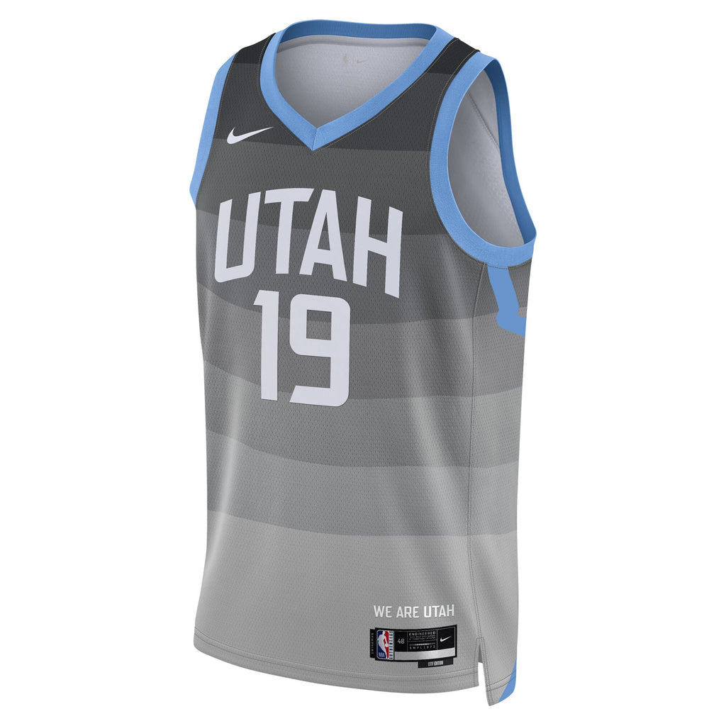 Utah Jazz Nike 2025/26 City Edition Swingman Jersey - Gray - Ace Bailey - Unisex NBA Team Jersey Basketball Fan Apparel
