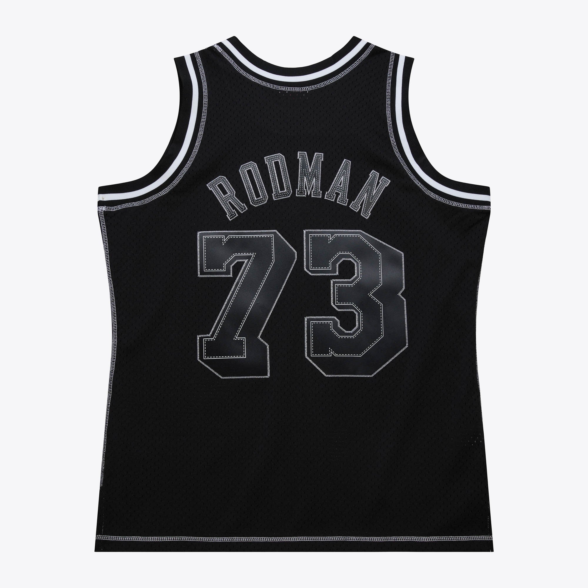 Los Angeles Lakers Mitchell & Ness Dennis Rodman 1998 Contrast 2K Swingman Jersey - Black NBA Team Jersey Basketball Fan Apparel