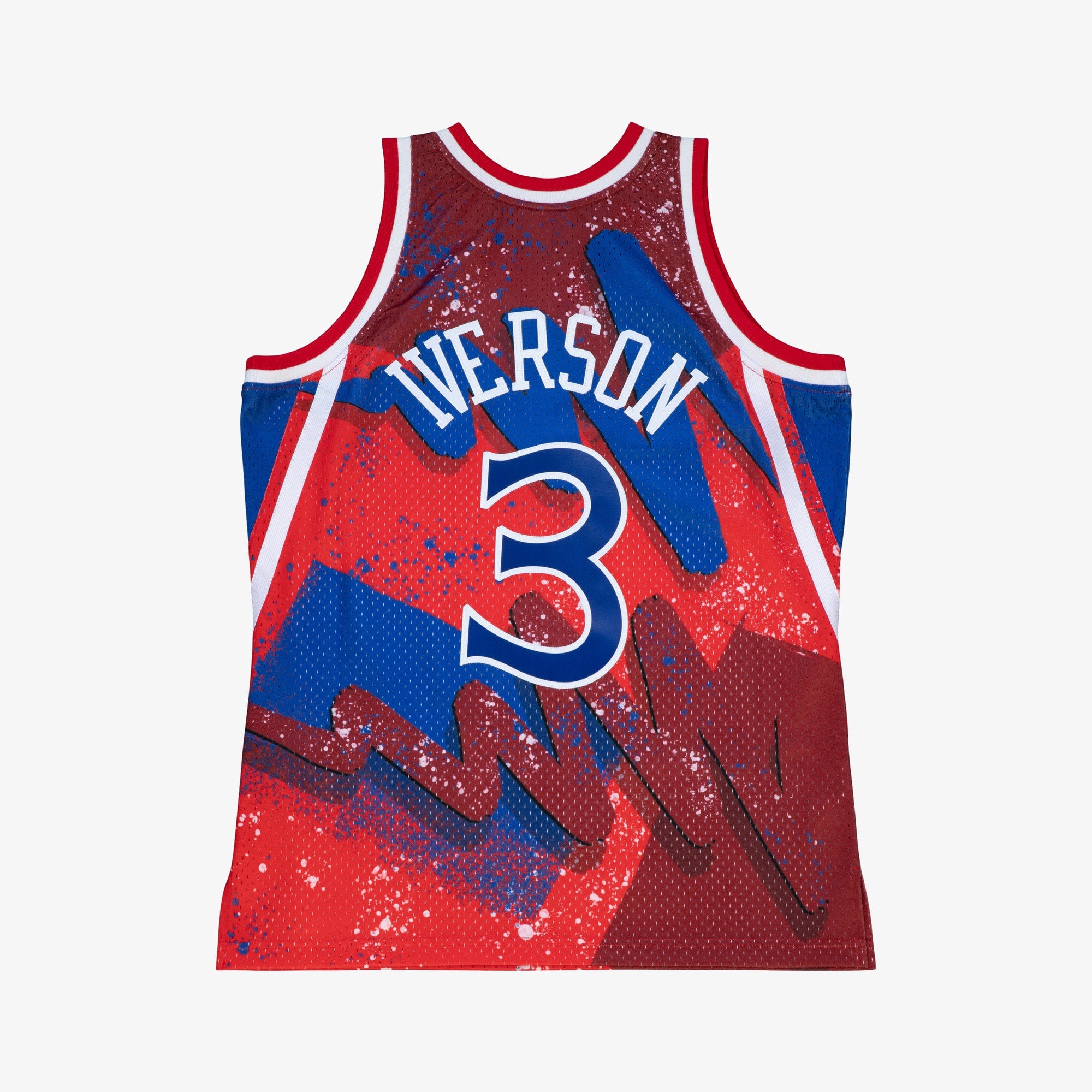 Philadelphia 76ers Mitchell & Ness Allen Iverson 1996 Hyper Hoops Swingman Jersey - Scarlet NBA Team Jersey Basketball Fan Apparel