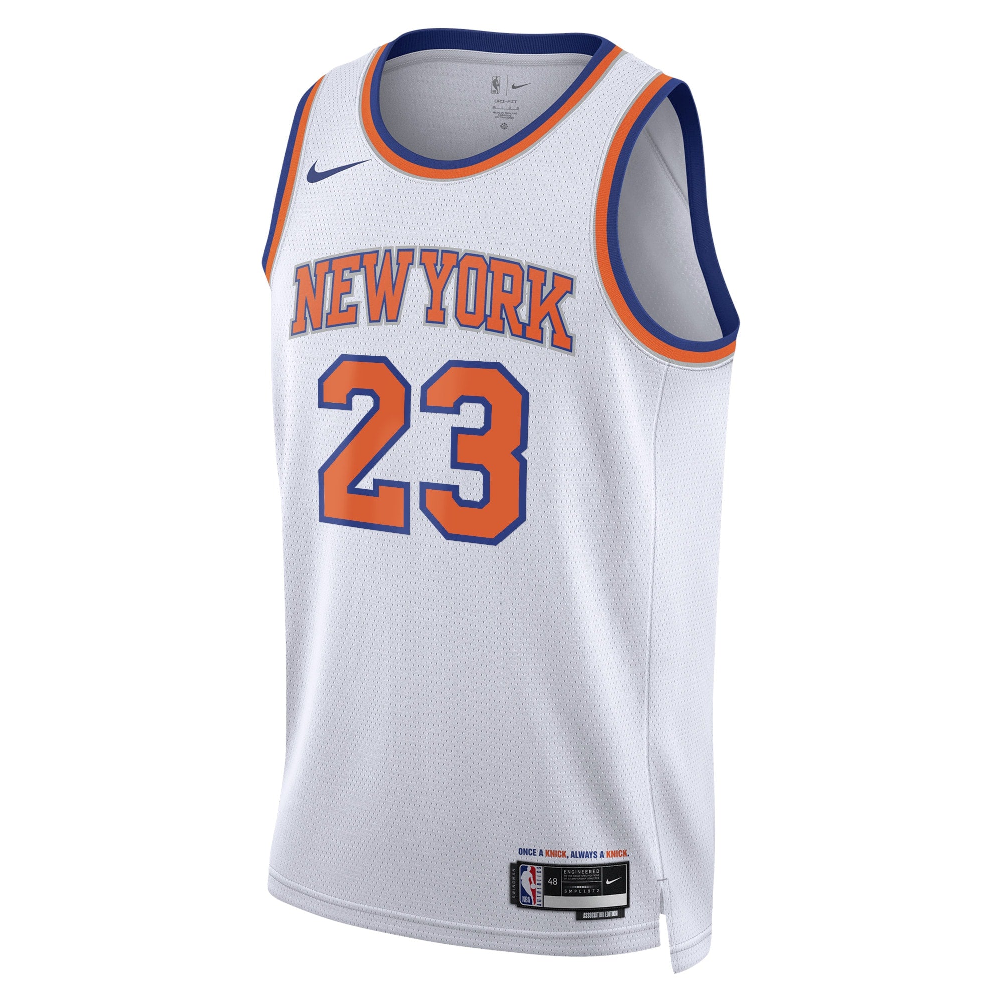 New York Knicks Nike Association Edition Swingman Jersey - White - Mitchell Robinson - Unisex NBA Team Jersey Basketball Fan Apparel