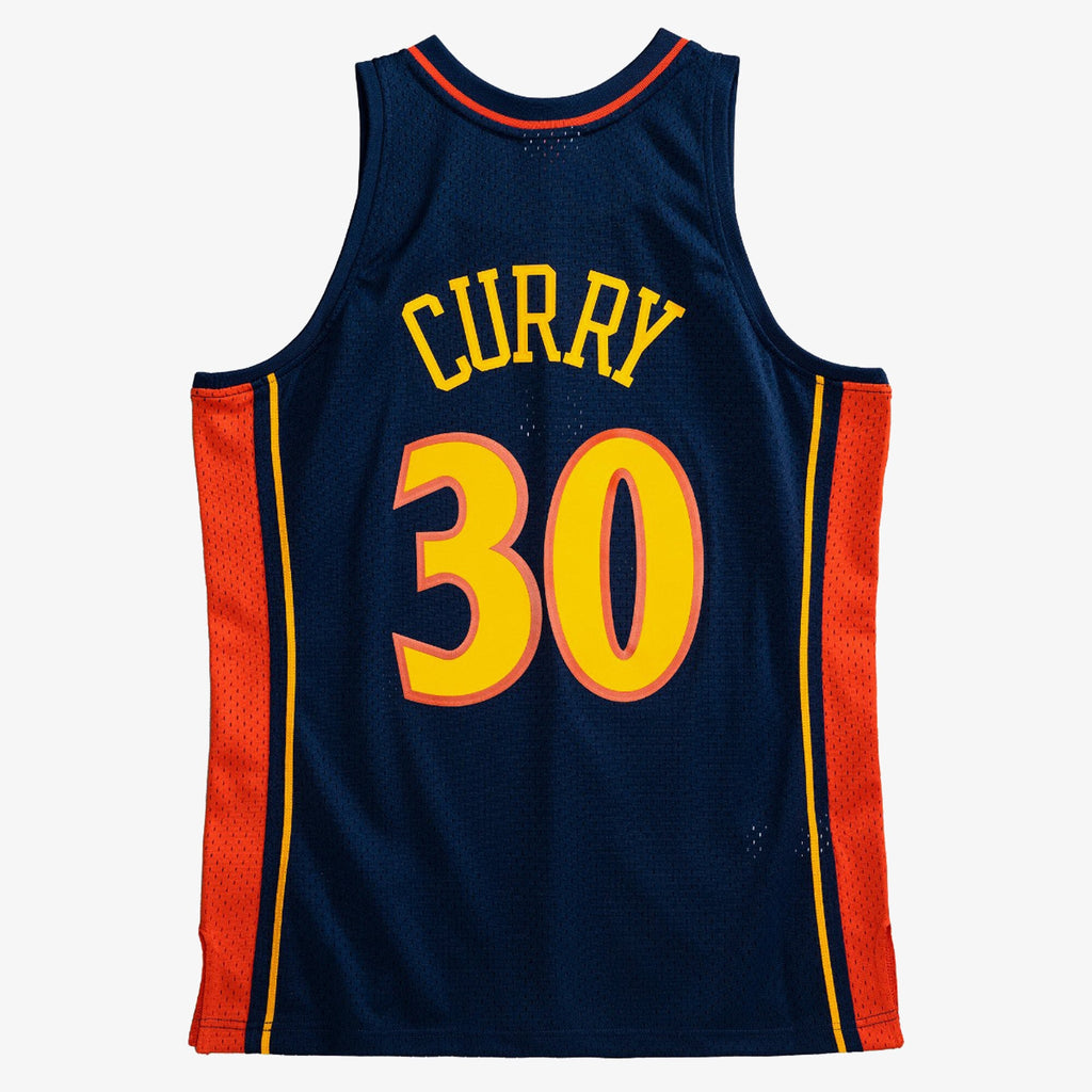 Golden State Warriors Mitchell & Ness Swingman Jersey Road Steph Curry 2009-10 NBA Team Jersey Basketball Fan Apparel