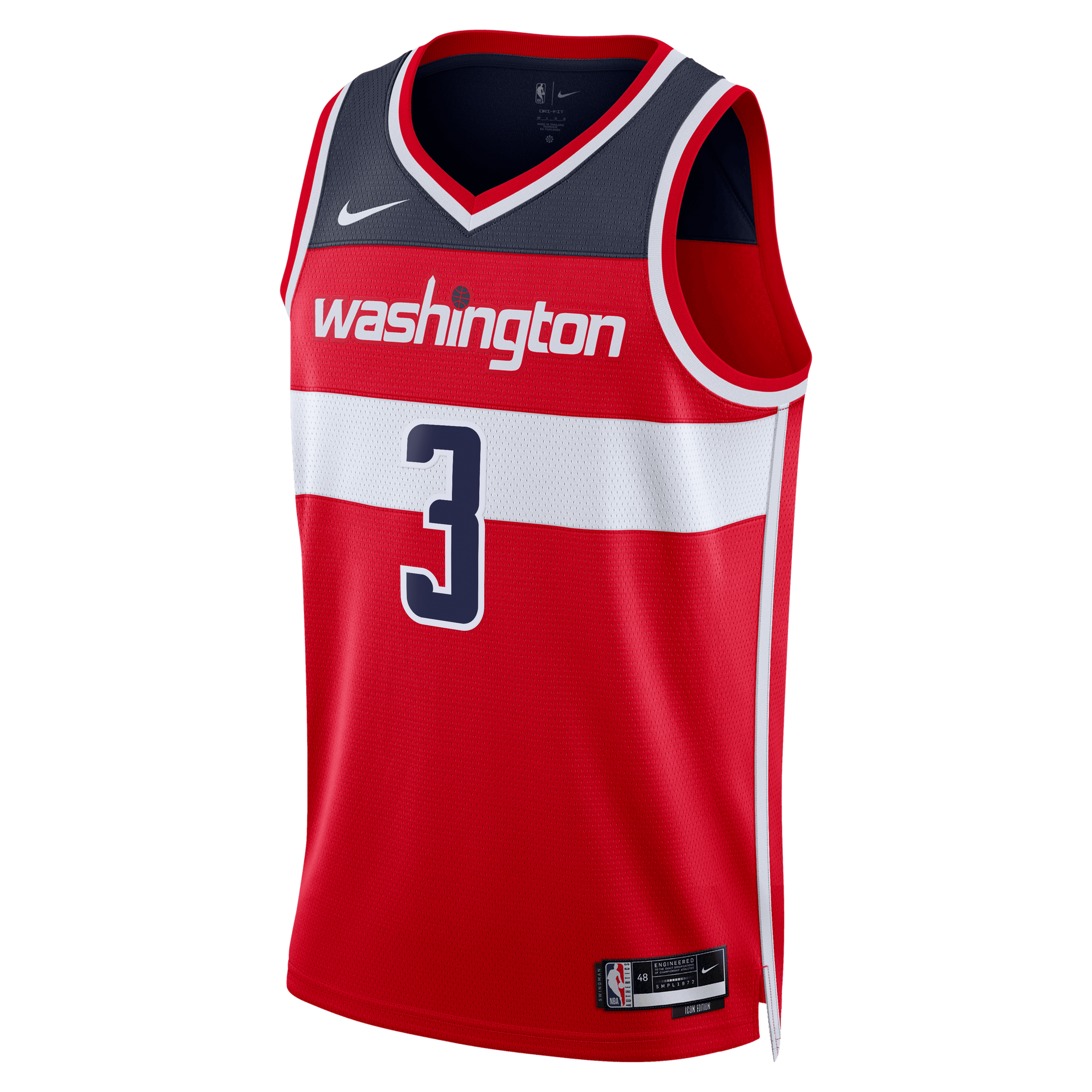 Washington Wizards Nike Icon Edition Swingman Jersey - Red - Trae Young - Unisex NBA Team Jersey Basketball Fan Apparel