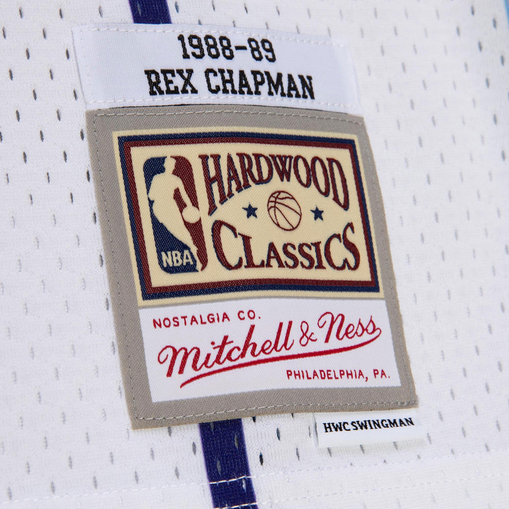 Charlotte Hornets Mitchell & Ness Rex Chapman 1988 Authentic Jersey - White NBA Team Jersey Basketball Fan Apparel