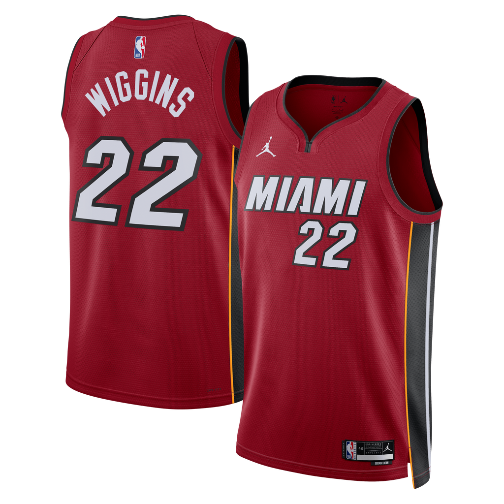 Miami Heat Jordan Brand Statement Edition Swingman Jersey - Red - Andrew Wiggins - Unisex NBA Team Jersey Basketball Fan Apparel