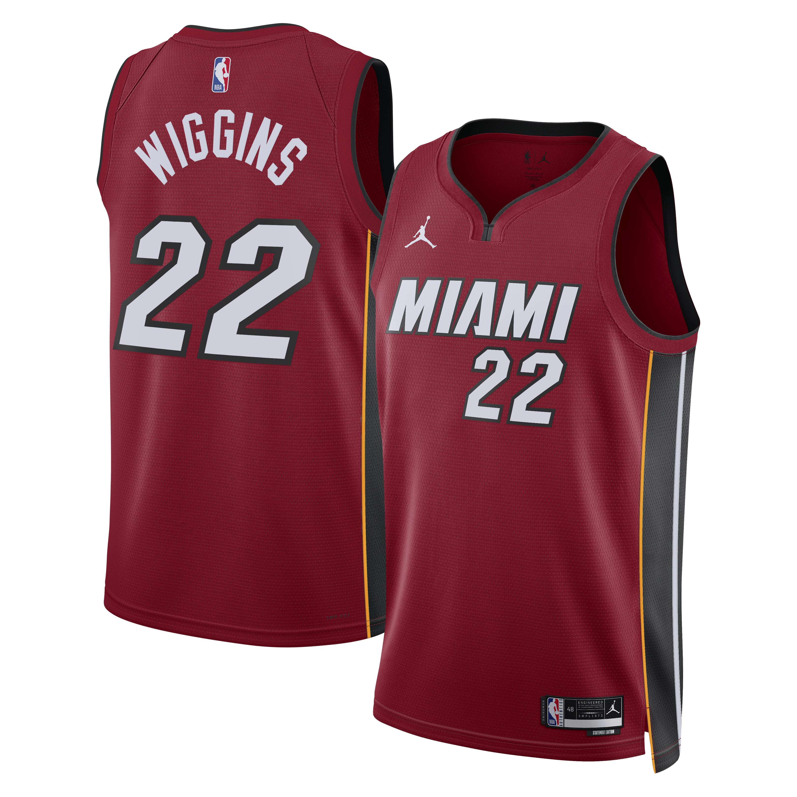 Miami Heat Jordan Brand Statement Edition Swingman Jersey - Red - Andrew Wiggins - Unisex NBA Team Jersey Basketball Fan Apparel