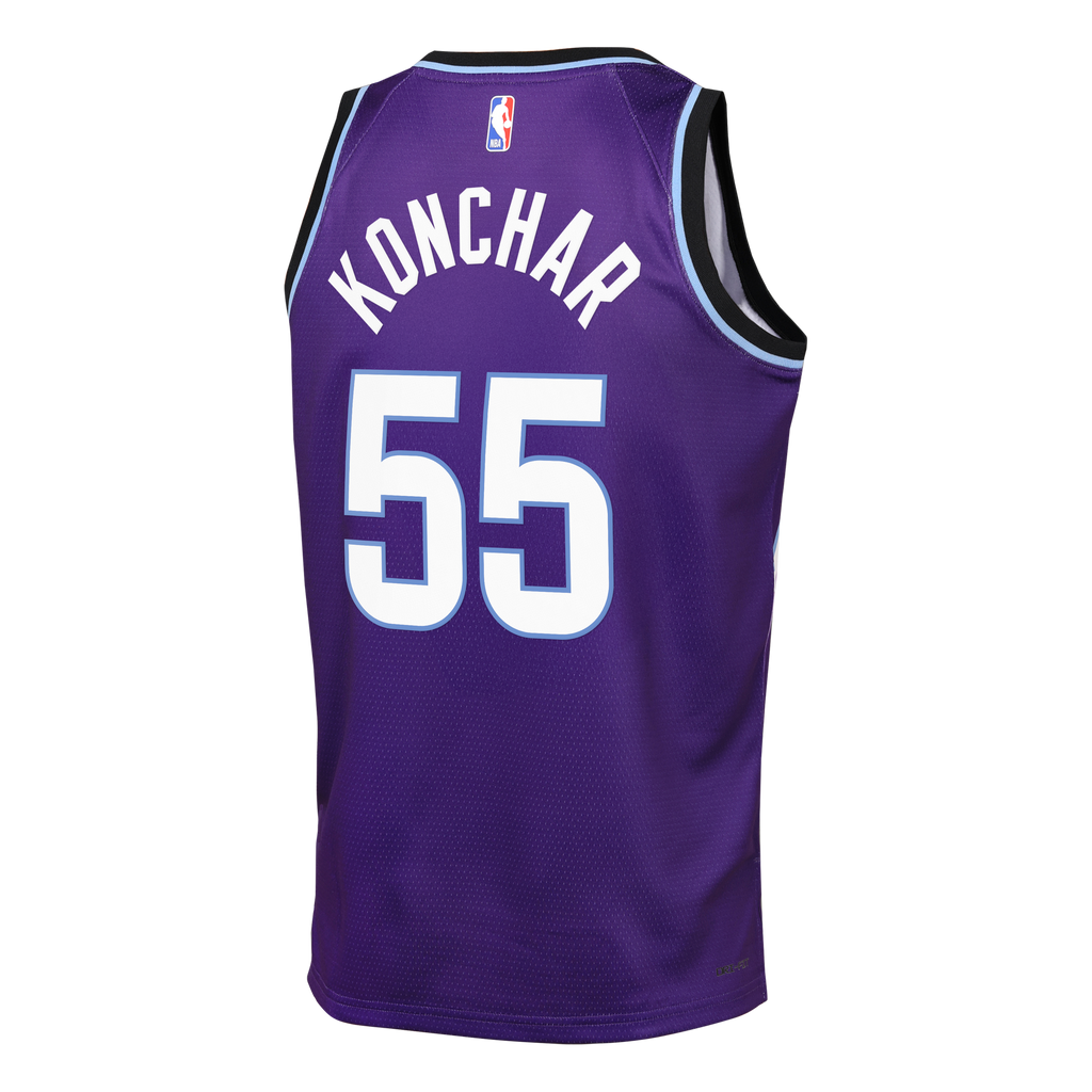 Utah Jazz Nike Replica Icon Edition Swingman Jersey - Purple - John Konchar - Youth NBA Team Jersey Basketball Fan Apparel