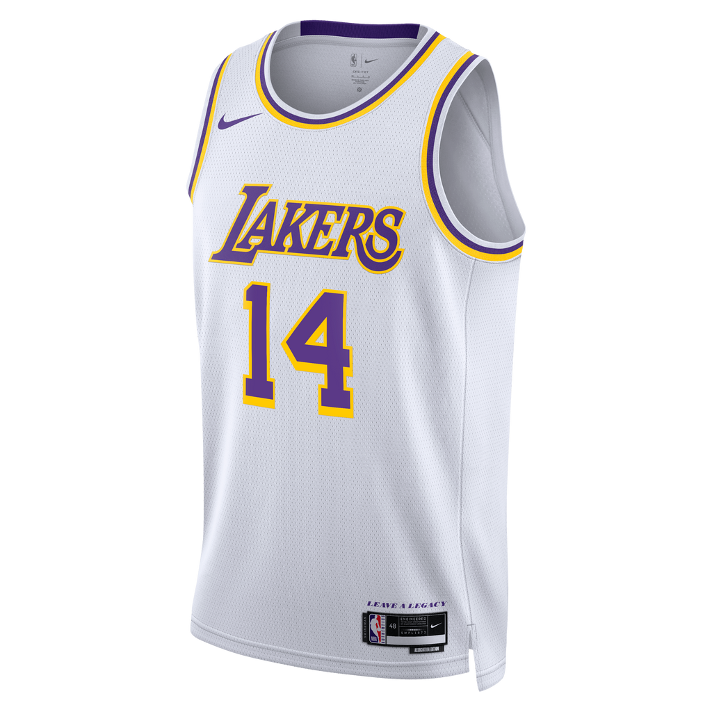 Los Angeles Lakers Nike Association Edition Swingman Jersey - White - Walker Kessler - Unisex NBA Team Jersey Basketball Fan Apparel