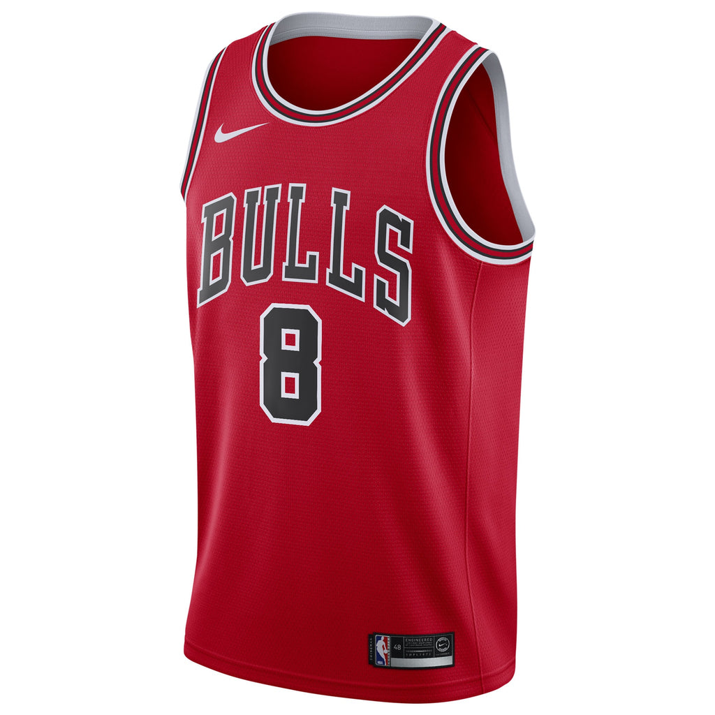 Chicago Bulls Nike Icon Edition Swingman Jersey - Red - Yuki Kawamura - Youth NBA Team Jersey Basketball Fan Apparel