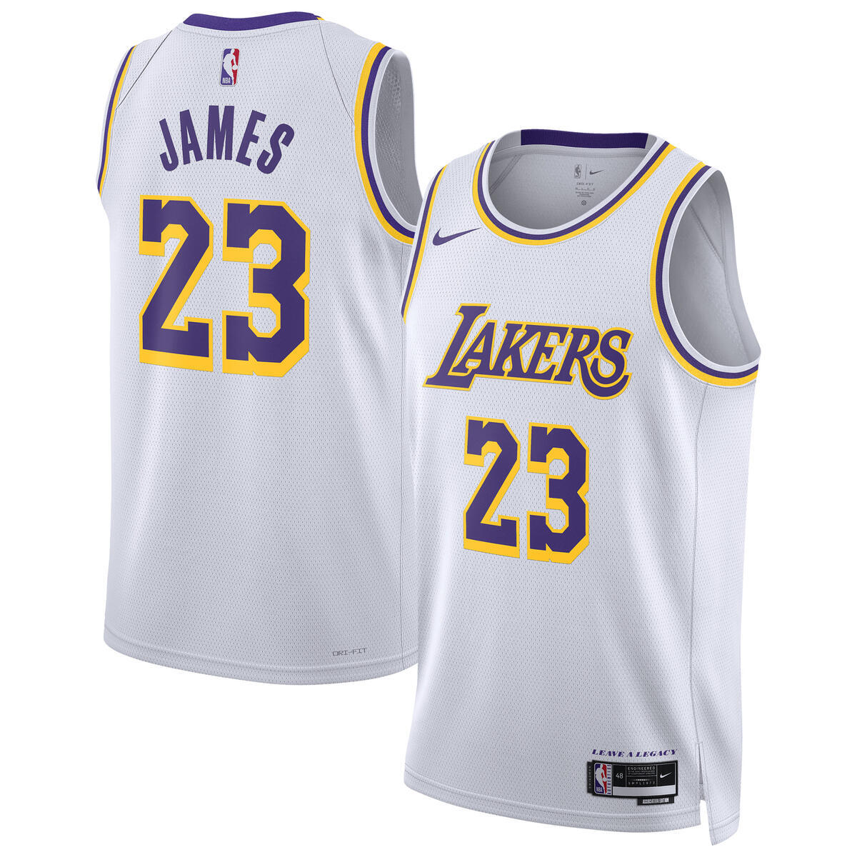Los Angeles Lakers Nike Association Swingman Jersey - LeBron James - Unisex NBA Team Jersey Basketball Fan Apparel
