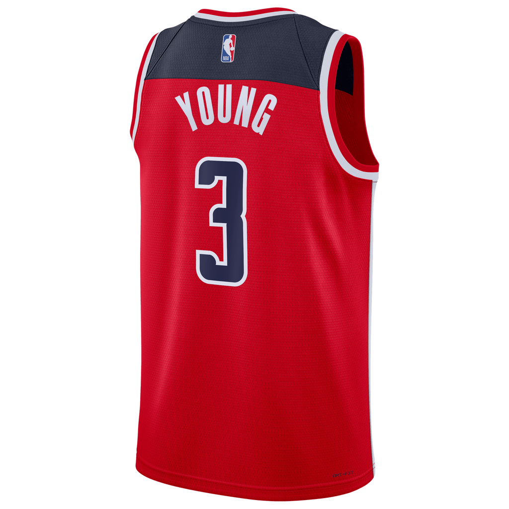 Washington Wizards Nike Icon Edition Swingman Jersey - Red - Trae Young - Unisex NBA Team Jersey Basketball Fan Apparel