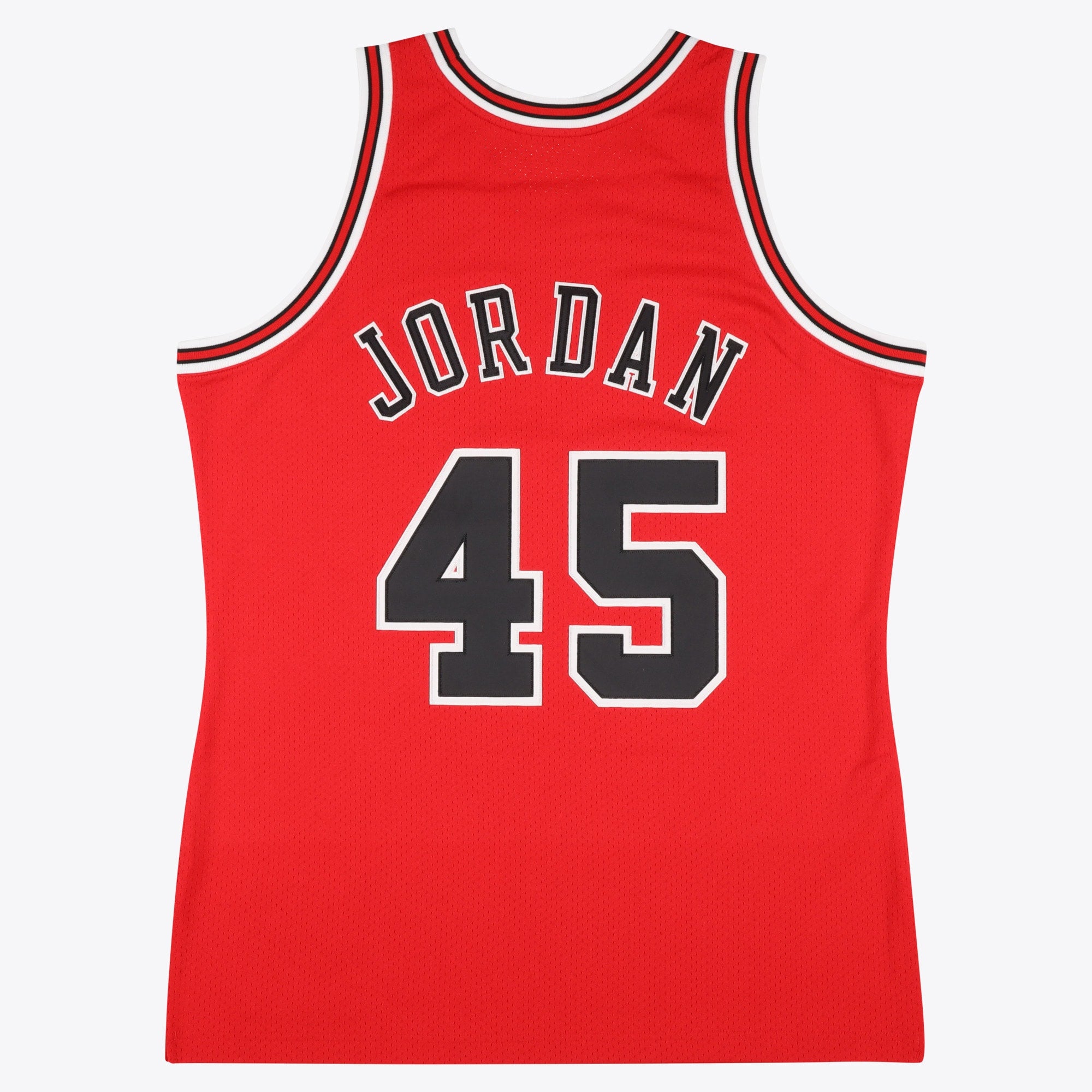 Chicago Bulls Mitchell & Ness Michael Jordan 1994-95 Road 45 Authentic Jersey - Red - Men's NBA Team Jersey Basketball Fan Apparel