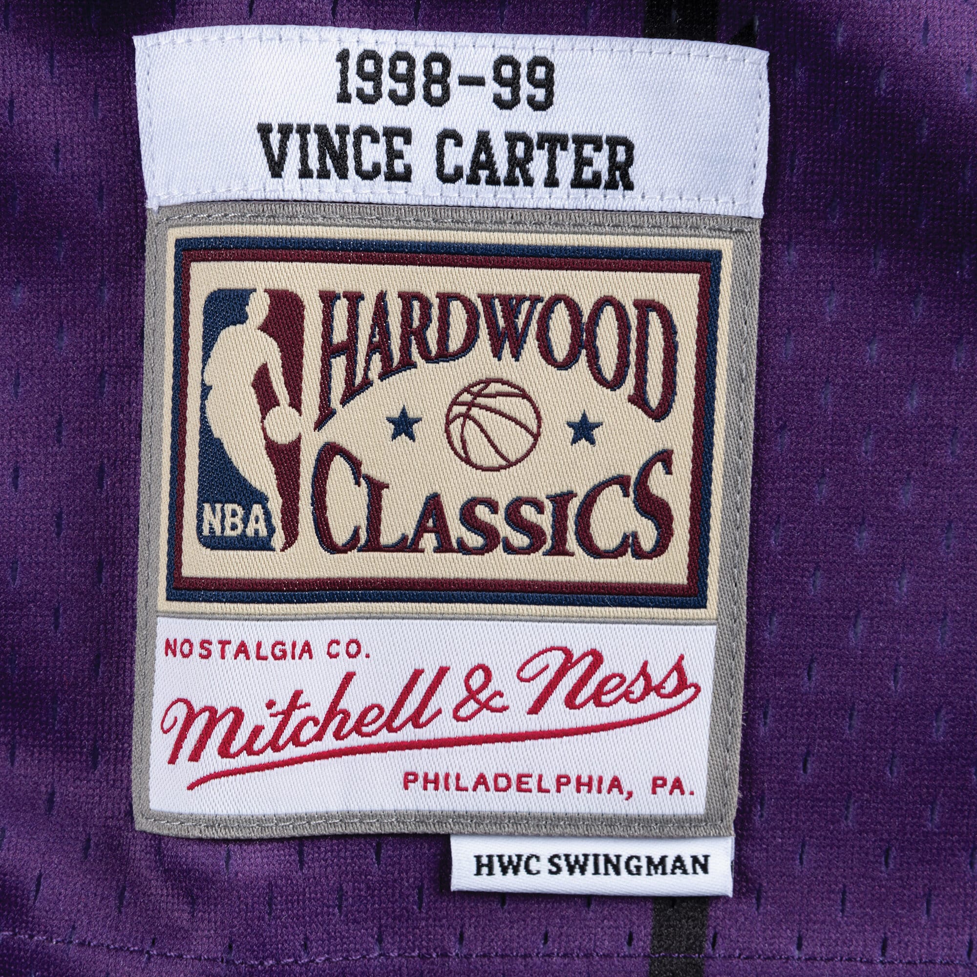 Toronto Raptors Mitchell & Ness Swingman Jersey Road Vince Carter 1998-99 NBA Team Jersey Basketball Fan Apparel