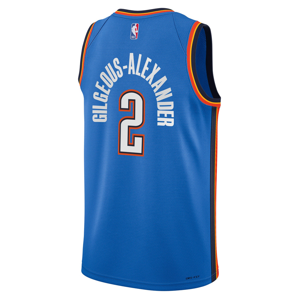 Oklahoma City Thunder NBA Youth Icon Swingman Jersey NE - Shai Gilgeous-Alexander NBA Team Jersey Basketball Fan Apparel